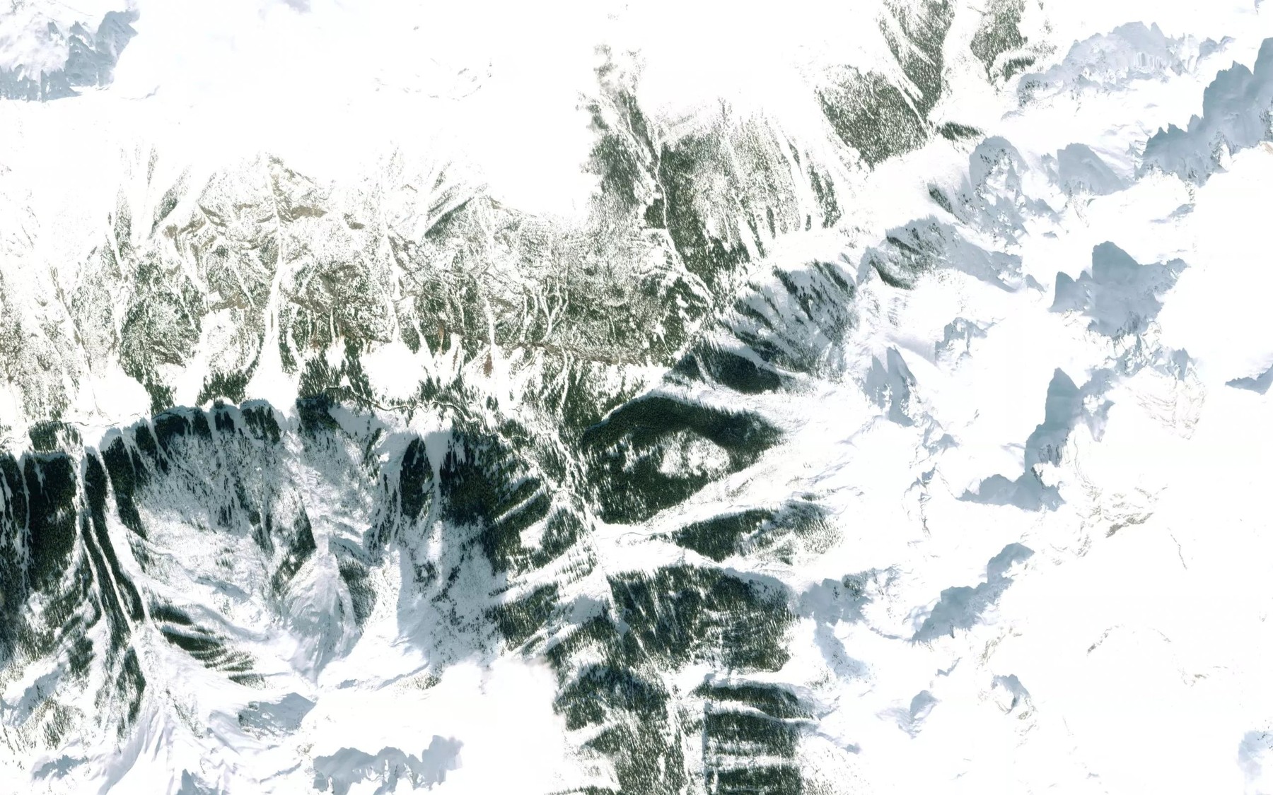 Satellite map of the Syncline Creek
