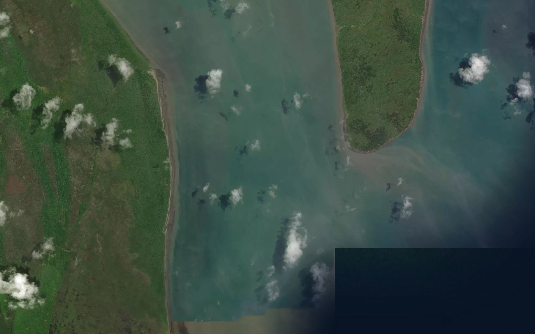 Satellite map of the Neva Pass