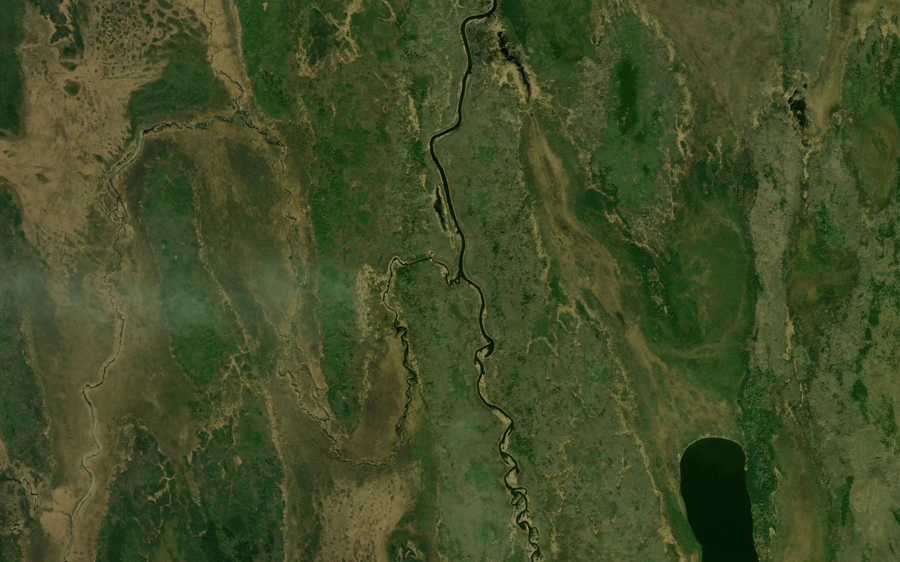 Satellite map of the Pelican Creek
