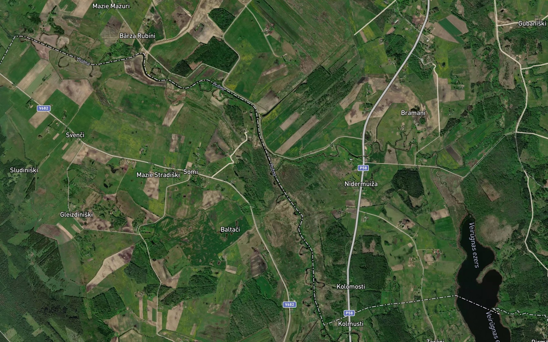 Satellite map of the Jasa