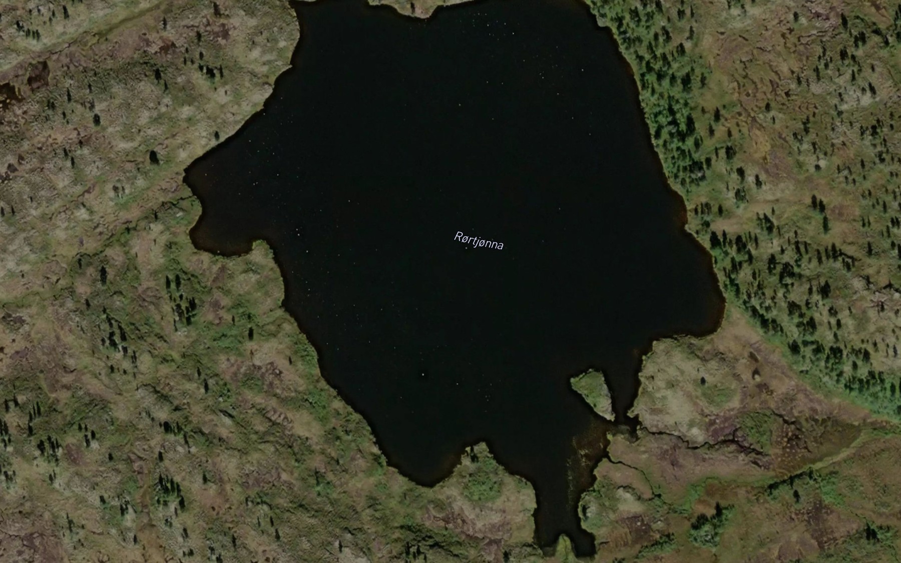 Satellite map of the Rortjorna