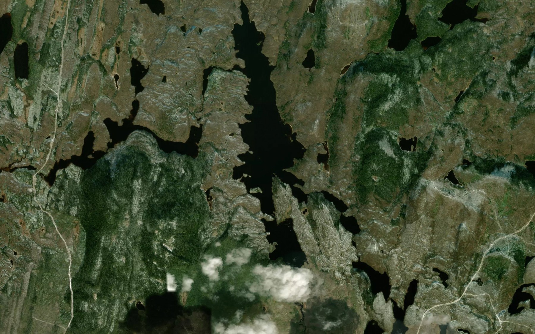 Satellite map of the Lac Orieux