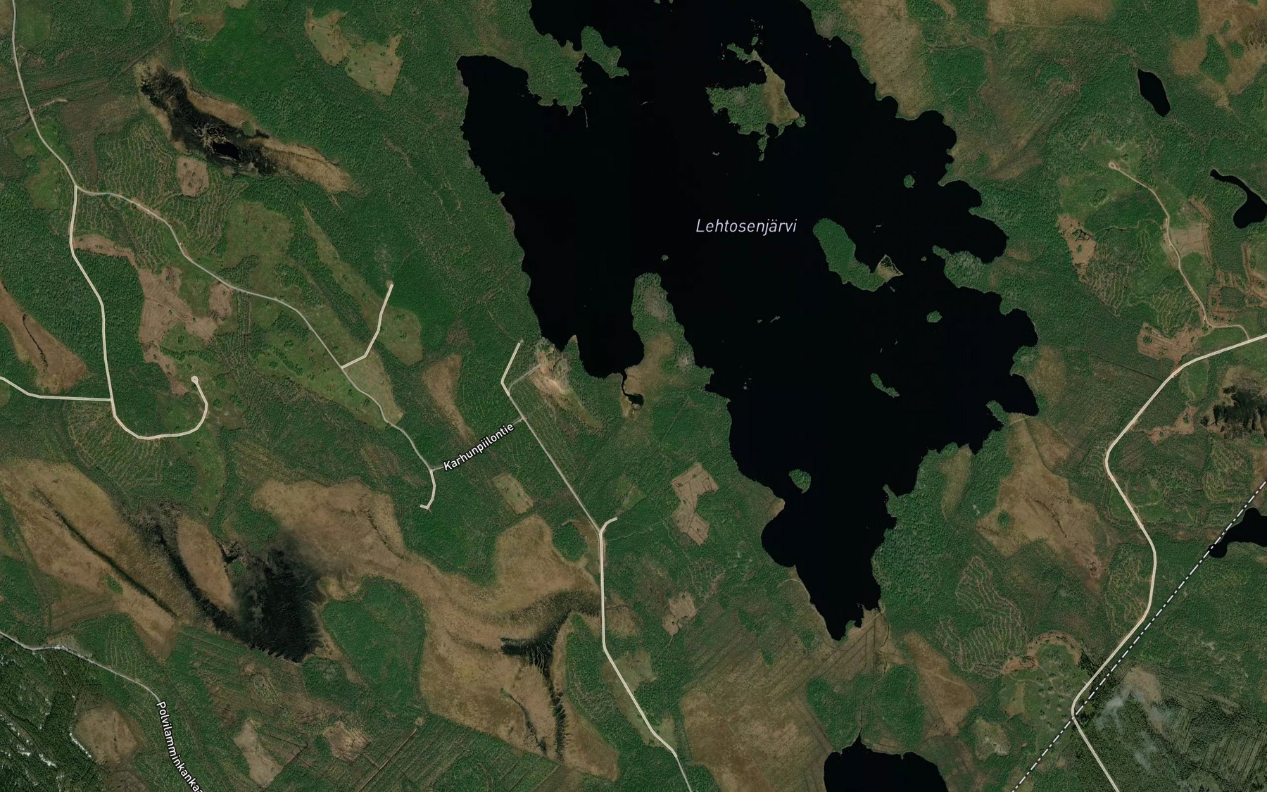 Satellite map of the Poominlampi
