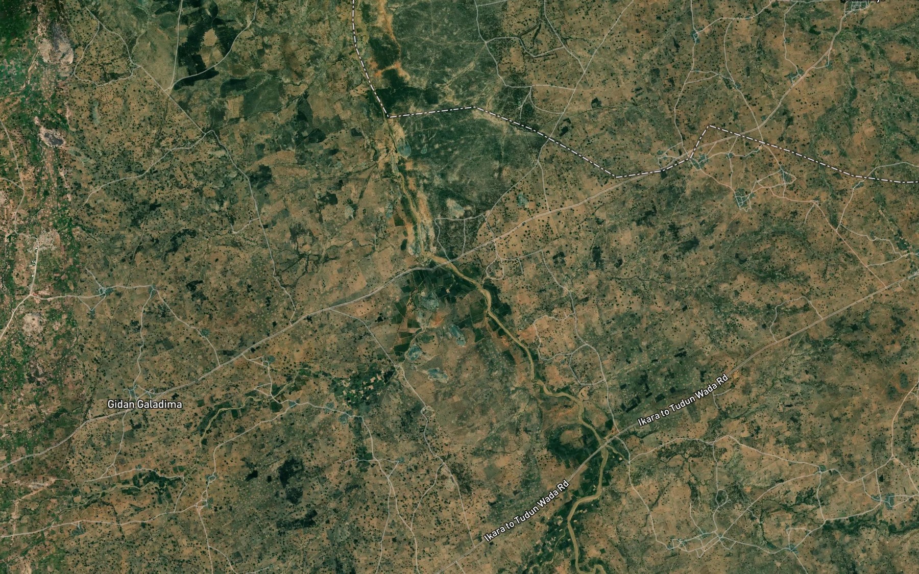 Satellite map of the River Baridoki