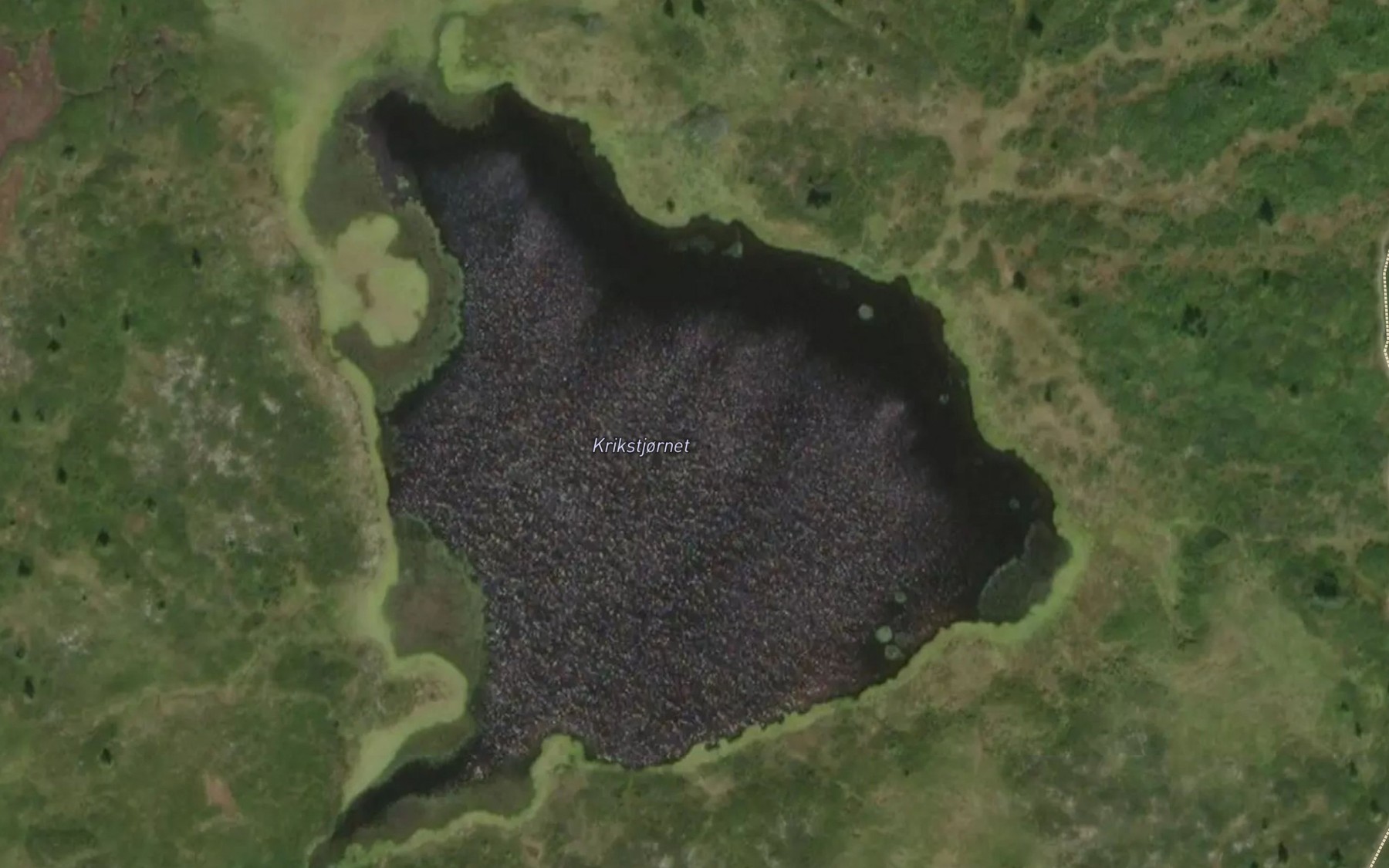 Satellite map of the Krikstjornet