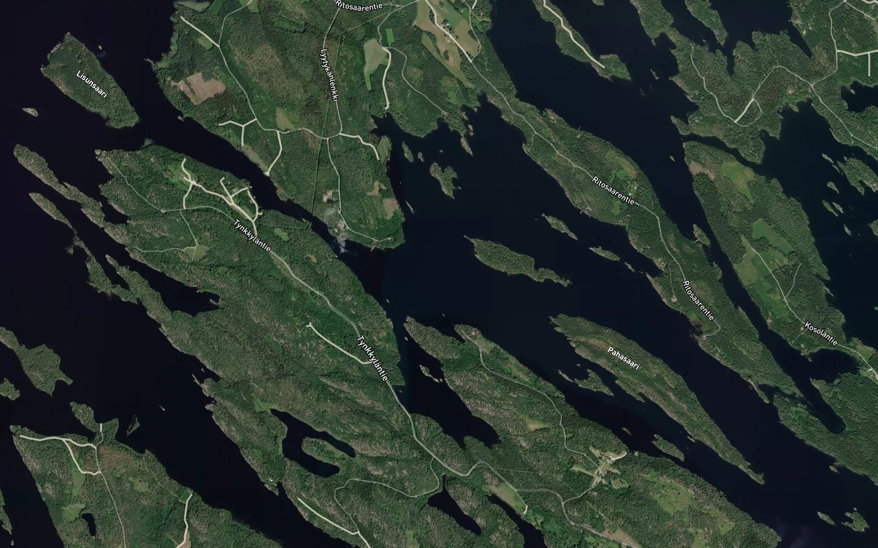 Satellite map of the Ruuvesi
