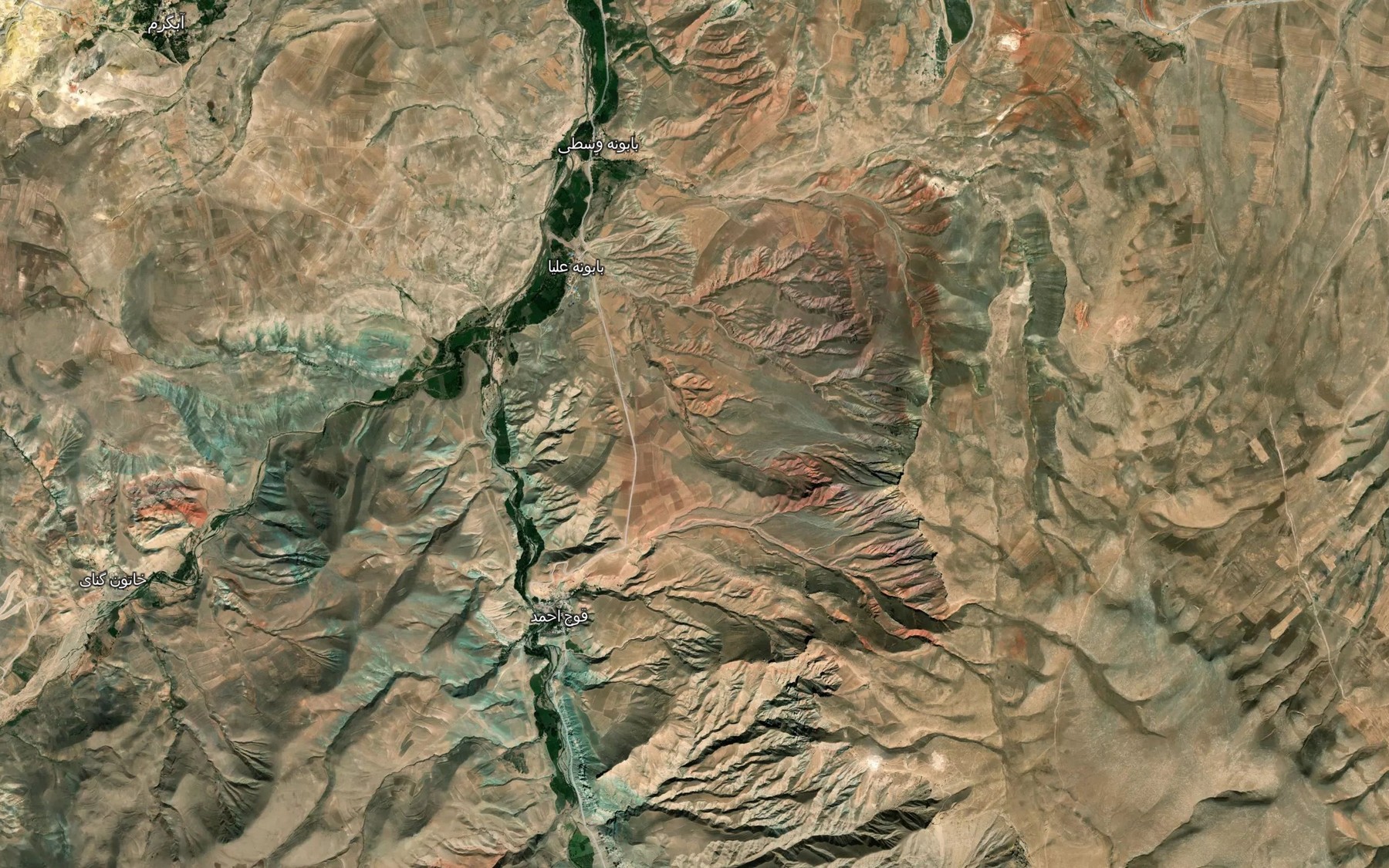 Satellite map of the Cheshmeh-ye Fasli-ye Shorshor Bulaghi