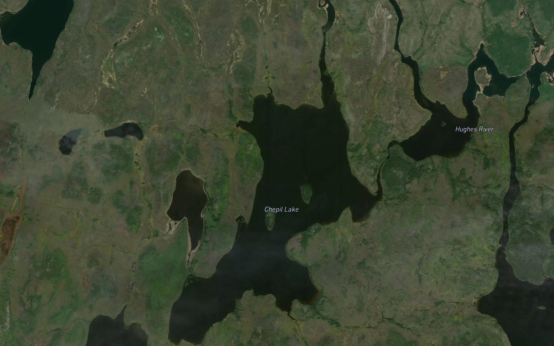 Satellite map of the Chepil Lake