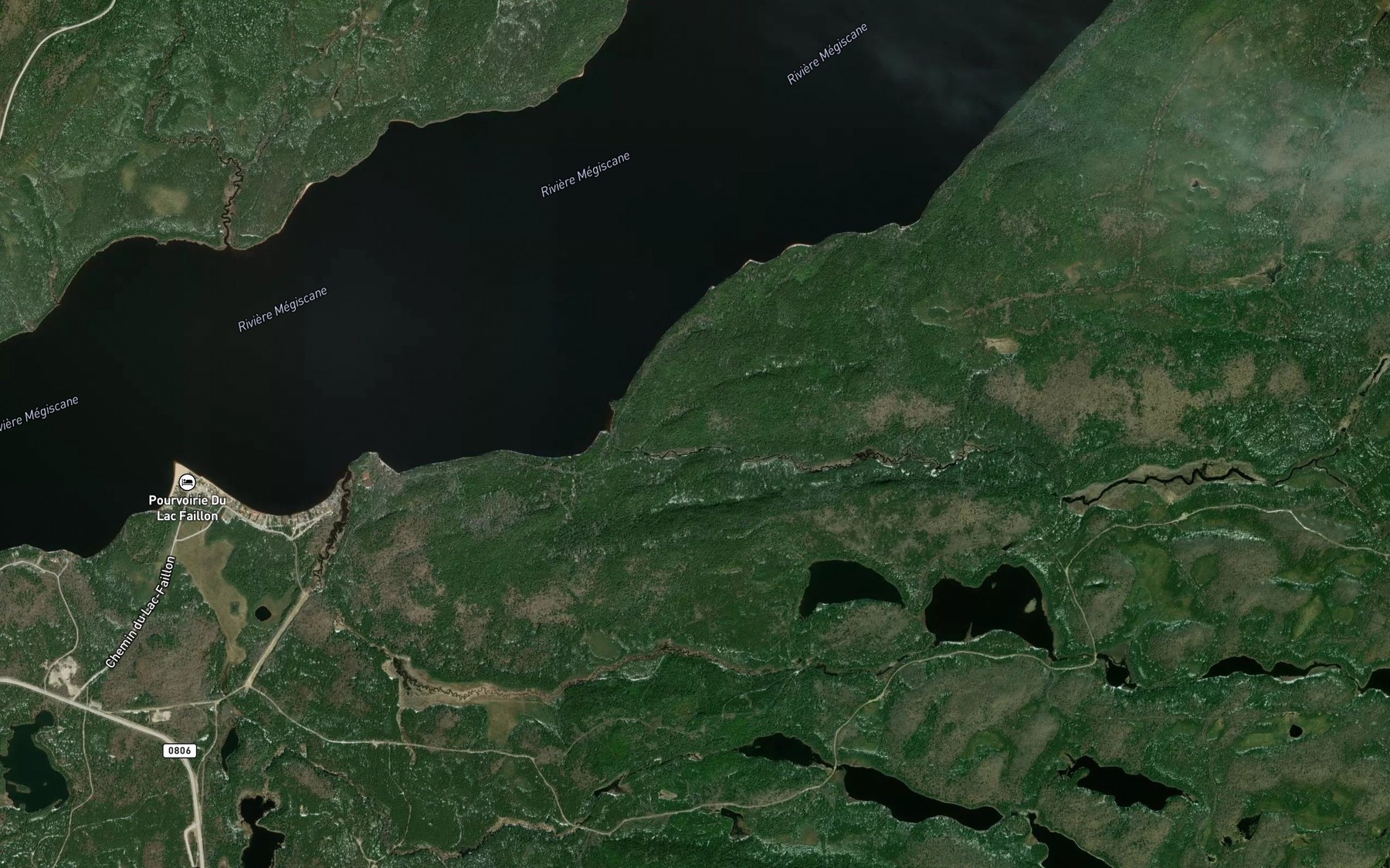 Satellite map of the Ruisseau Smoky