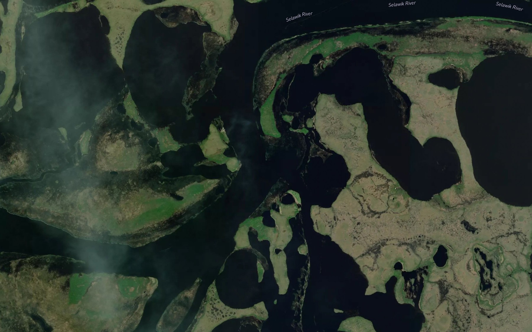 Satellite map of the Kungsugrug River