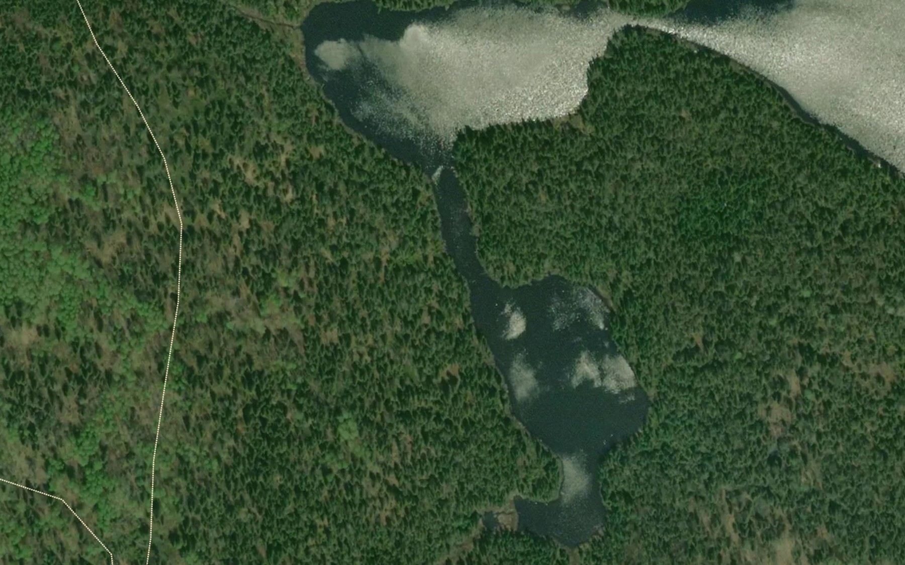 Satellite map of the Lac a l'Equerre