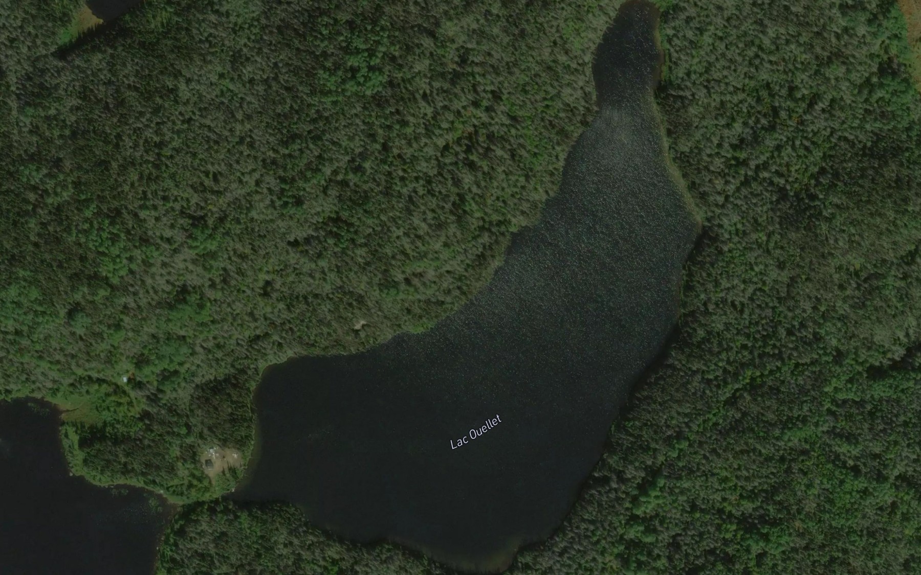 Satellite map of the Lac Ouellet
