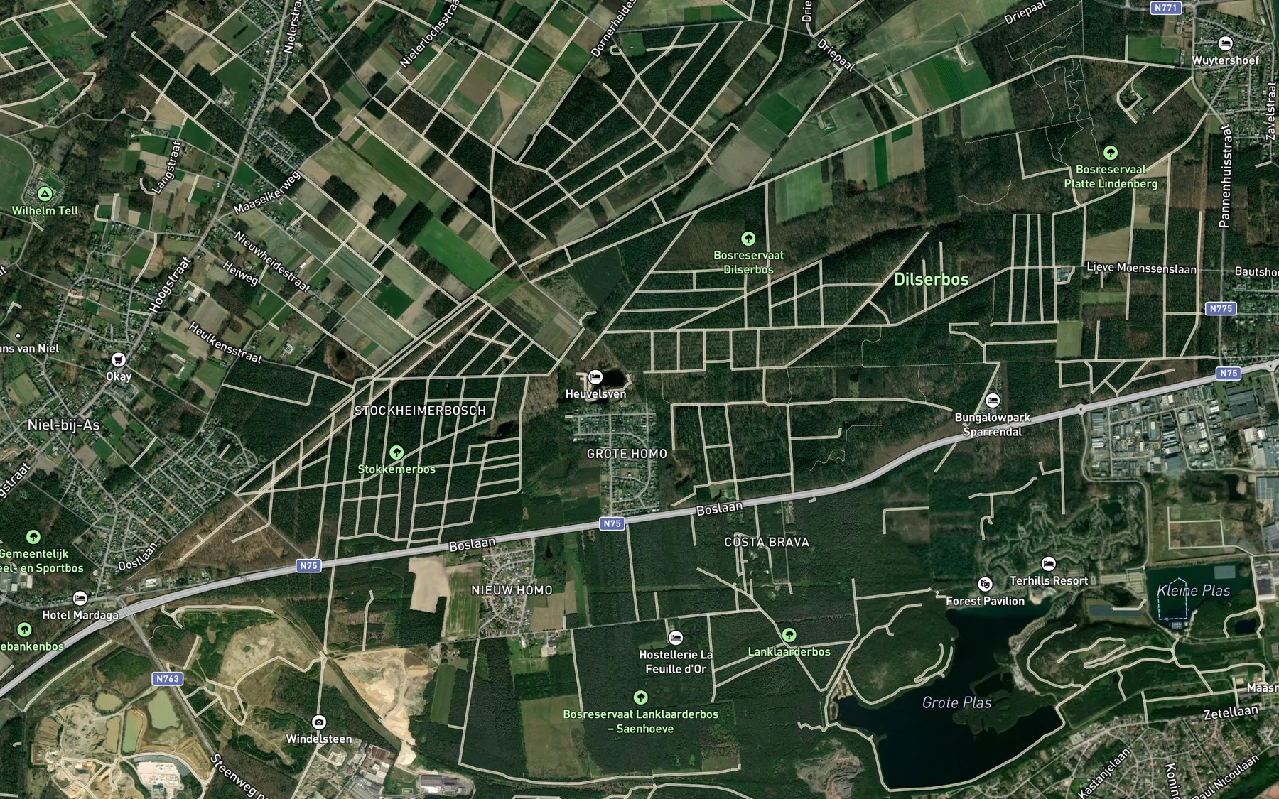 Satellite map of the Kruisven