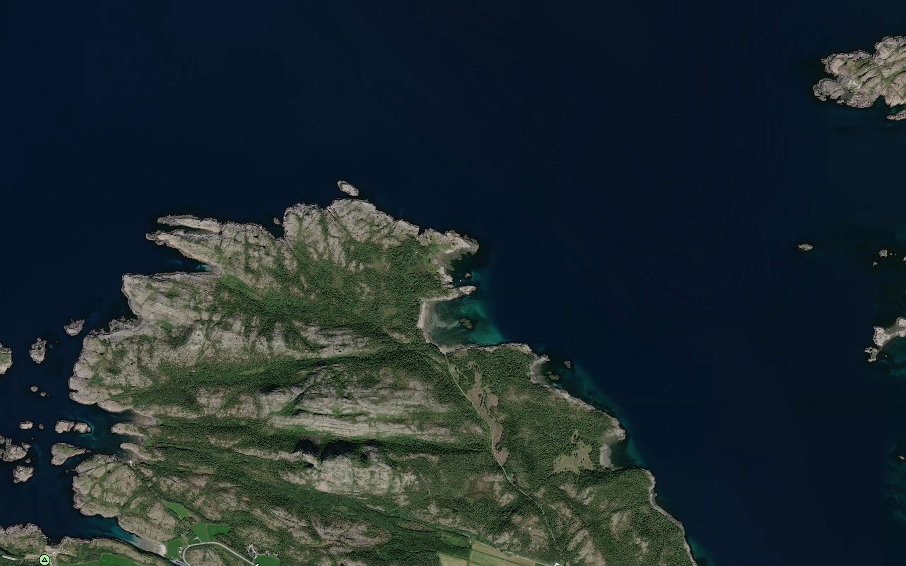 Satellite map of the Karvevika