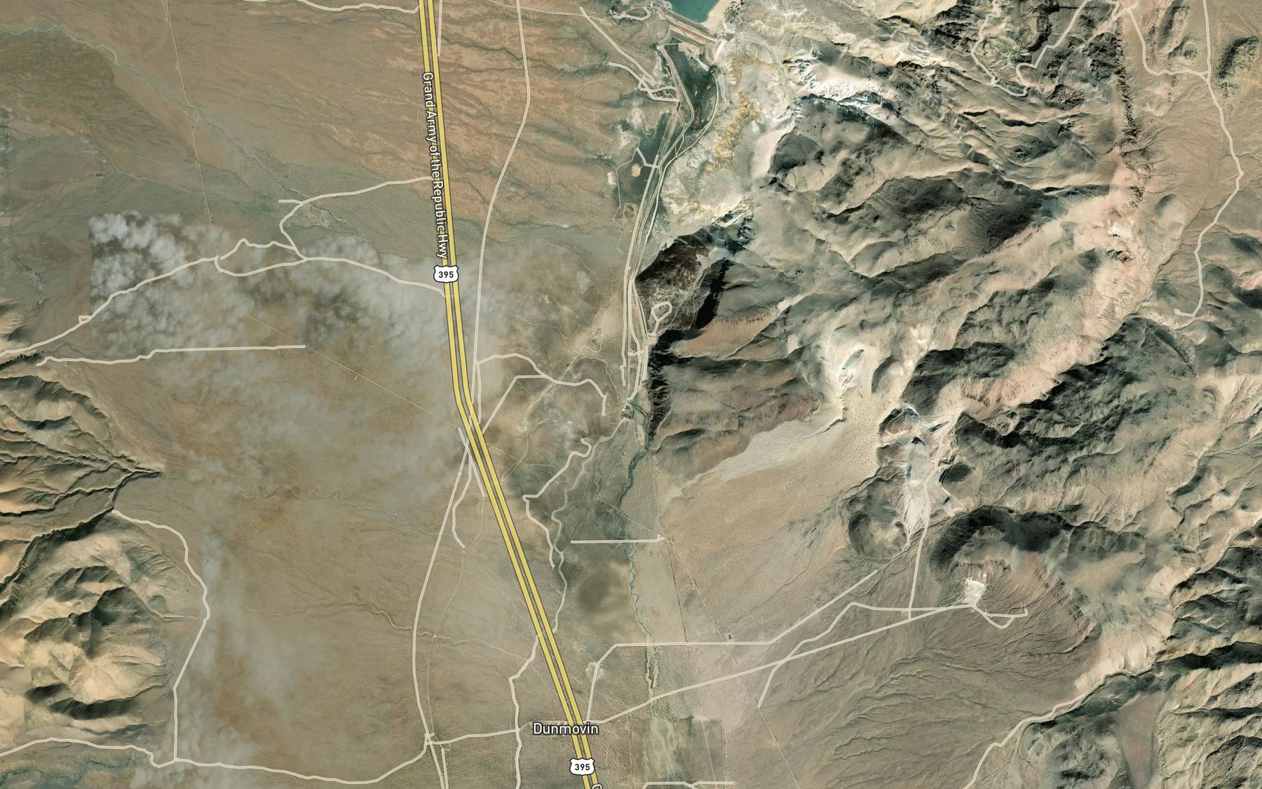 Satellite map of the Haiwee Creek