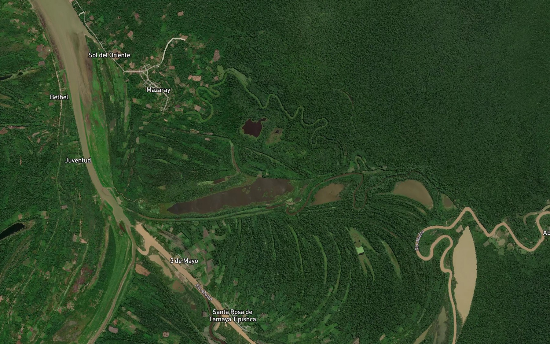 Satellite map of the Rio Mazaray