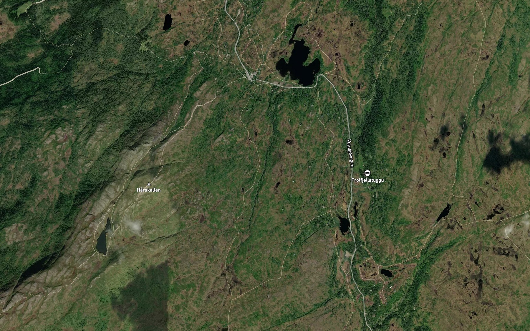 Satellite map of the Skallbekken