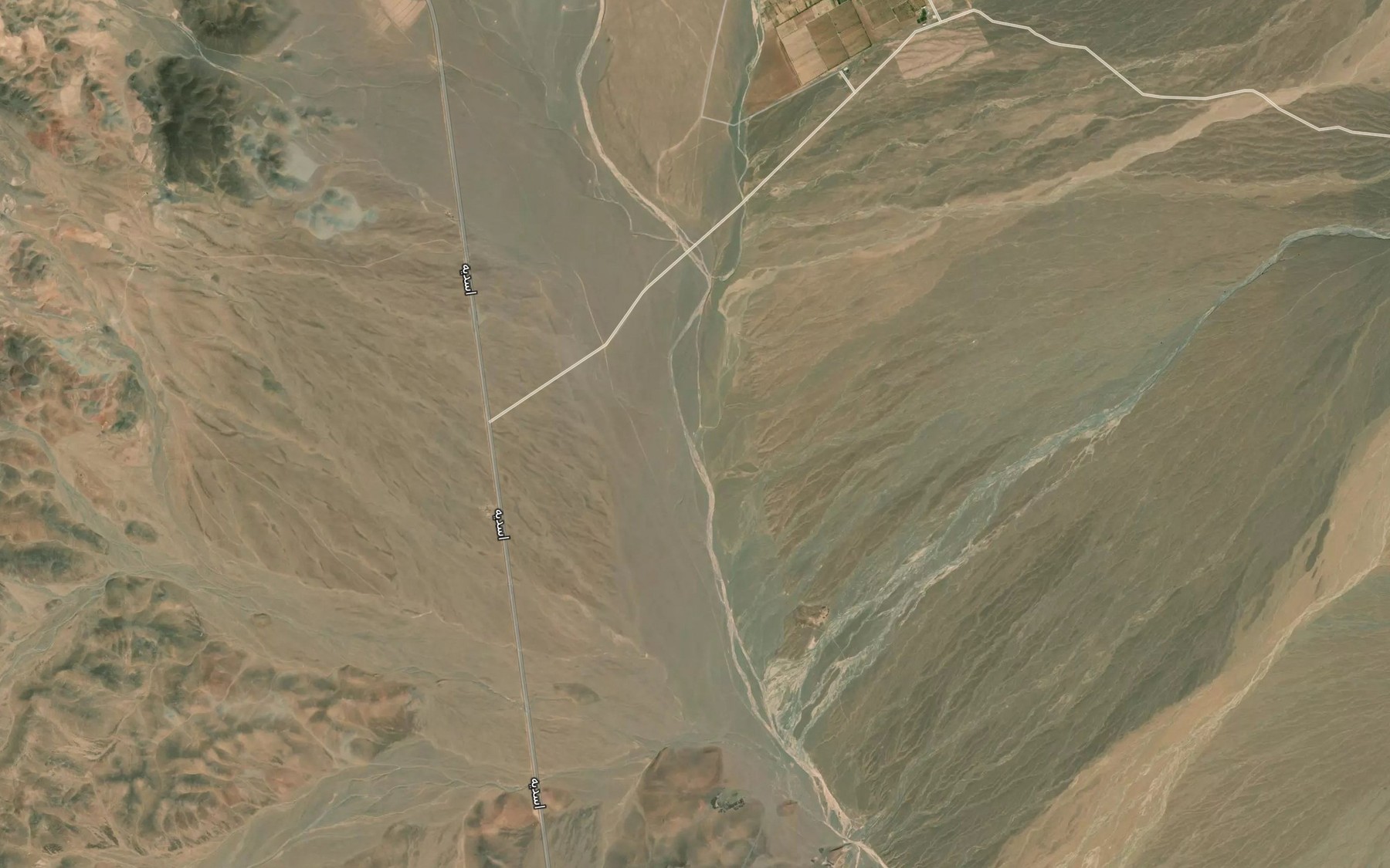 Satellite map of the Kal-e Kaftar