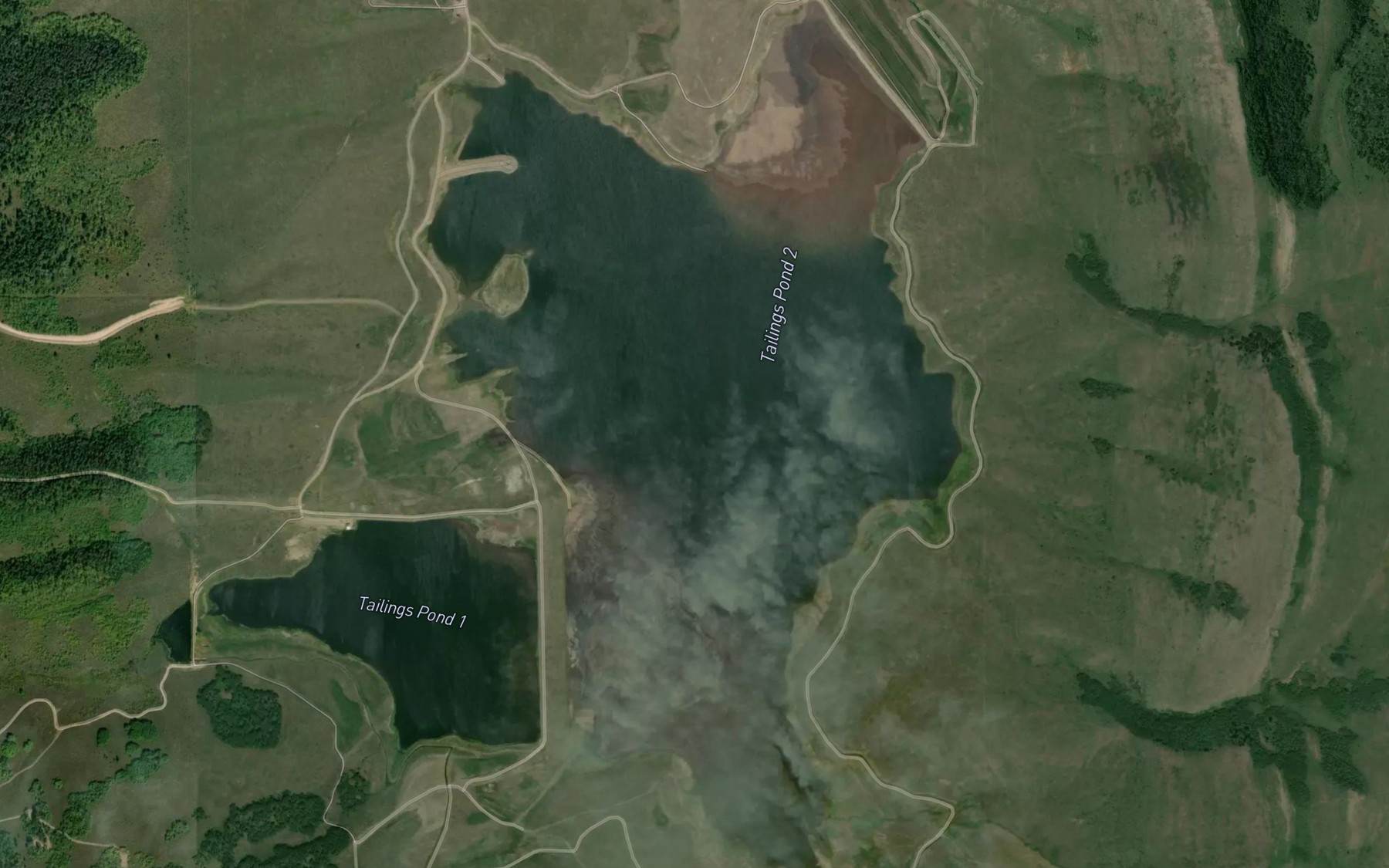 Satellite map of the Roberts Creek