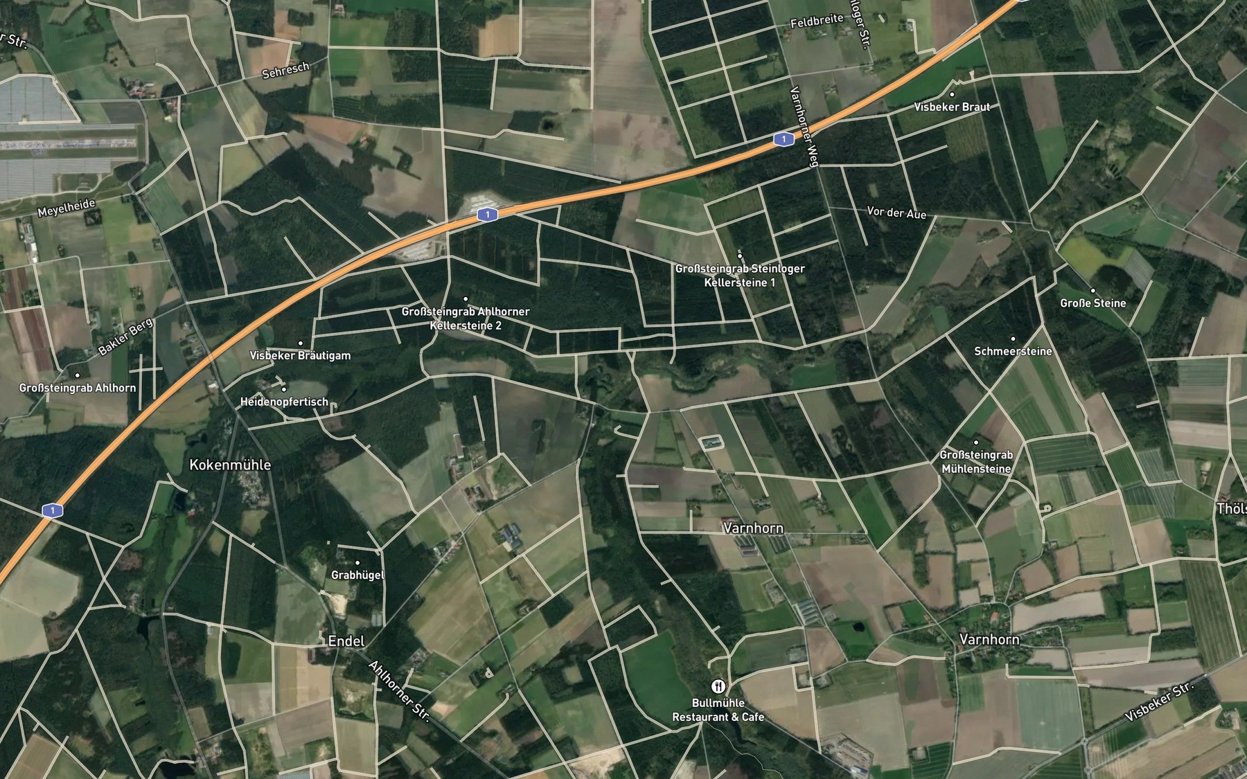 Satellite map of the Twillbake