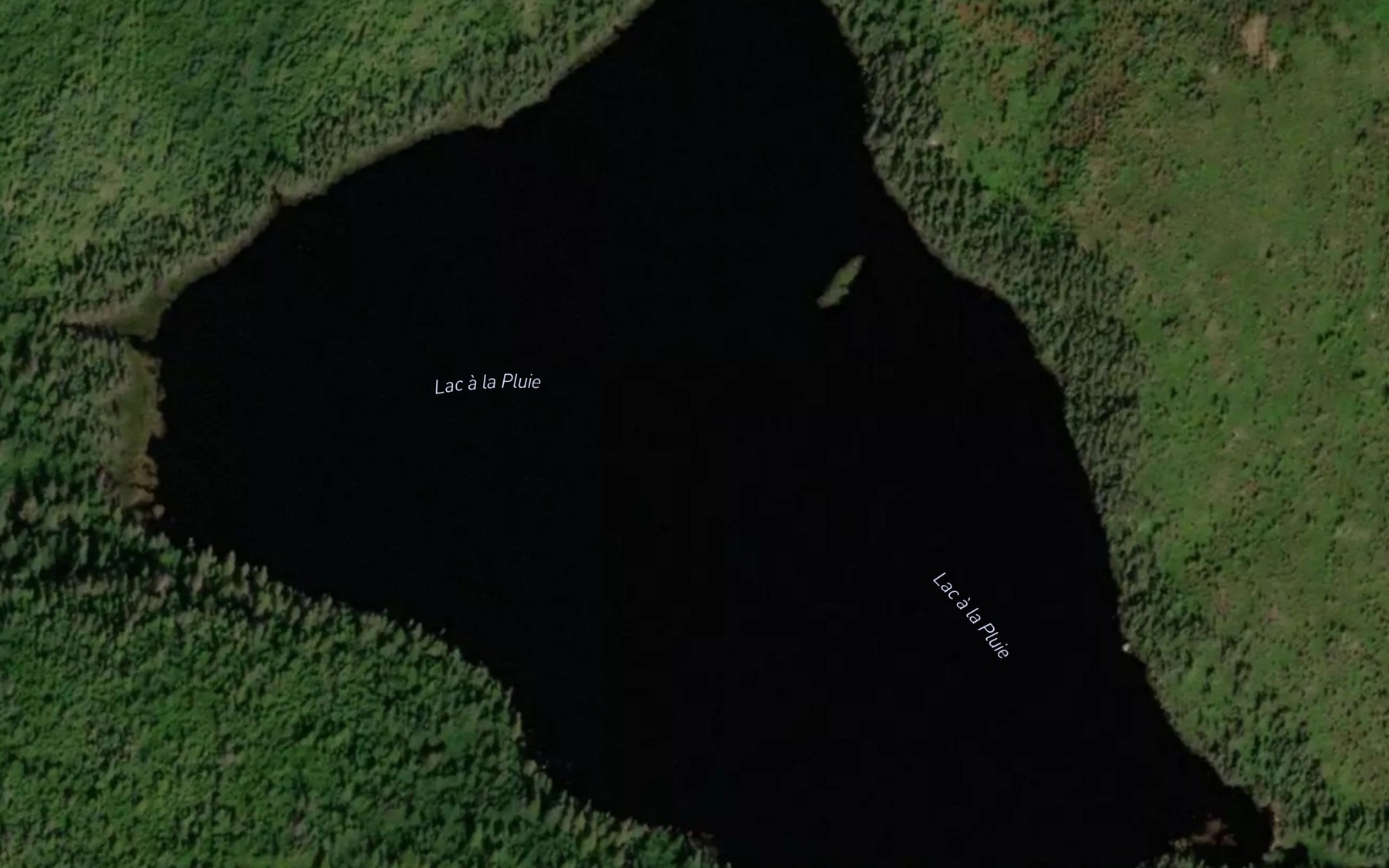 Satellite map of the Lac a la Pluie