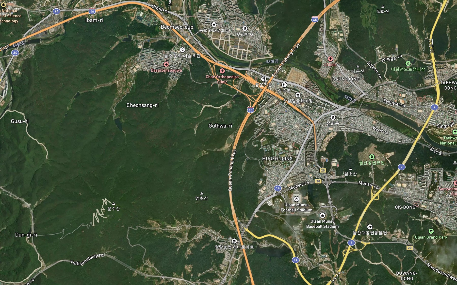 Satellite map of the Goranmot