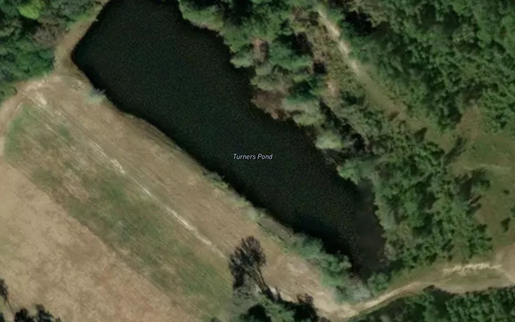 Satellite map of the Turners Pond
