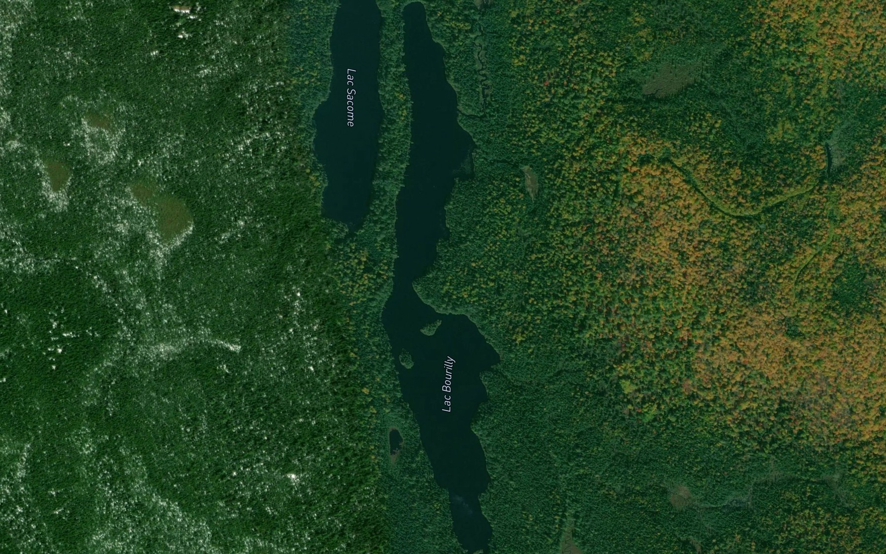 Satellite map of the Lac Bourilly