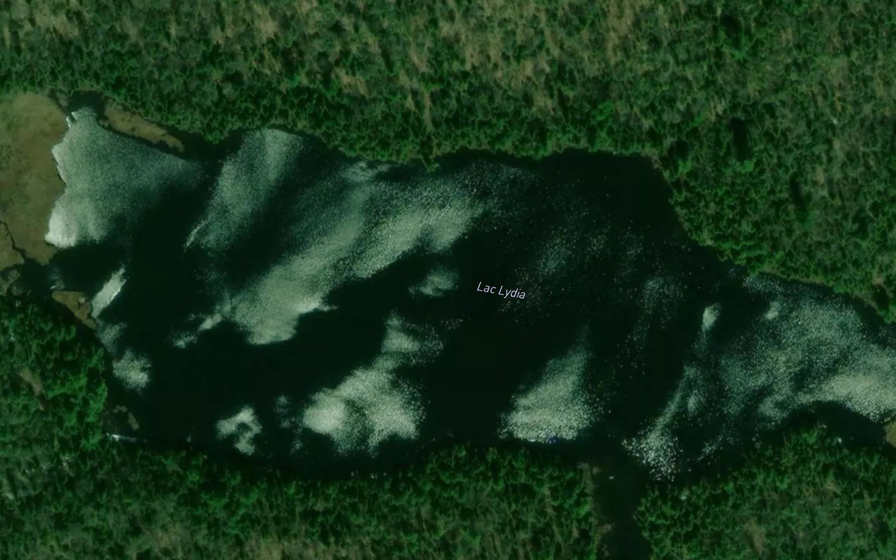 Satellite map of the Lac Lydia
