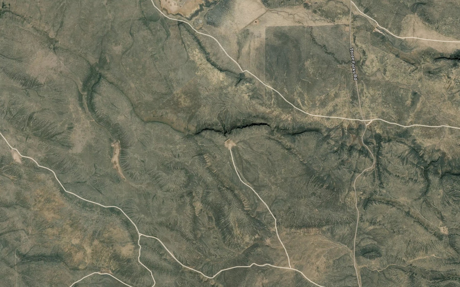 Satellite map of the Rim Reservoir
