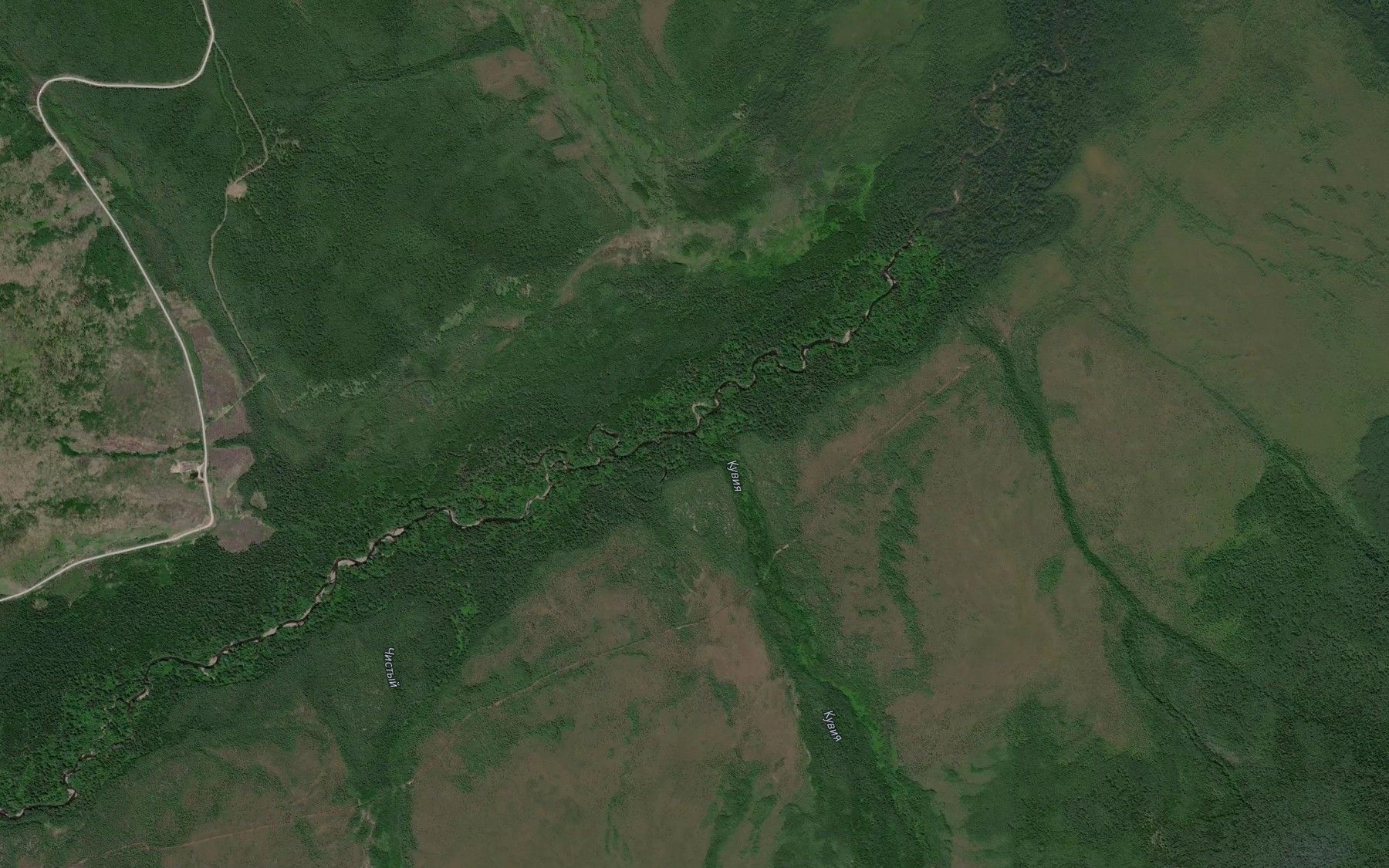 Satellite map of the Kuviya