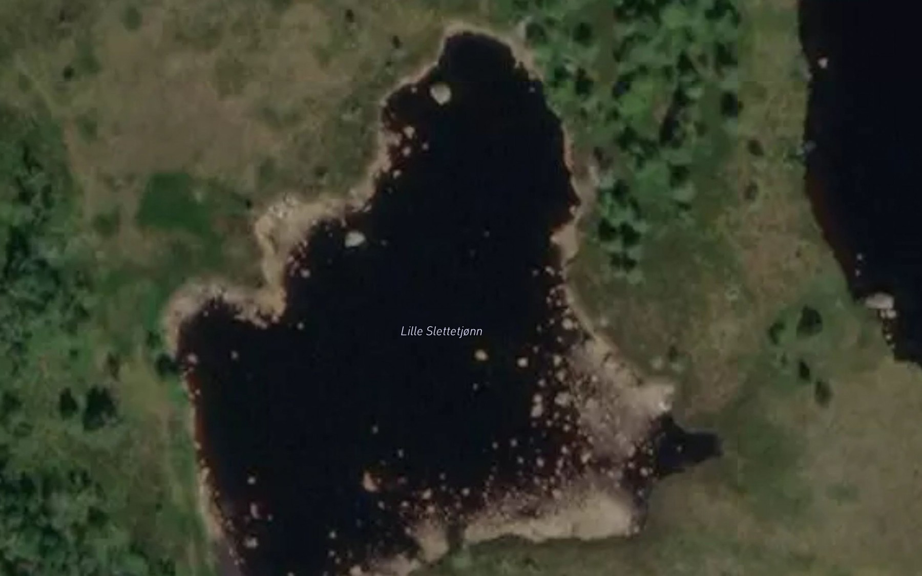 Satellite map of the Lille Slettetjonn