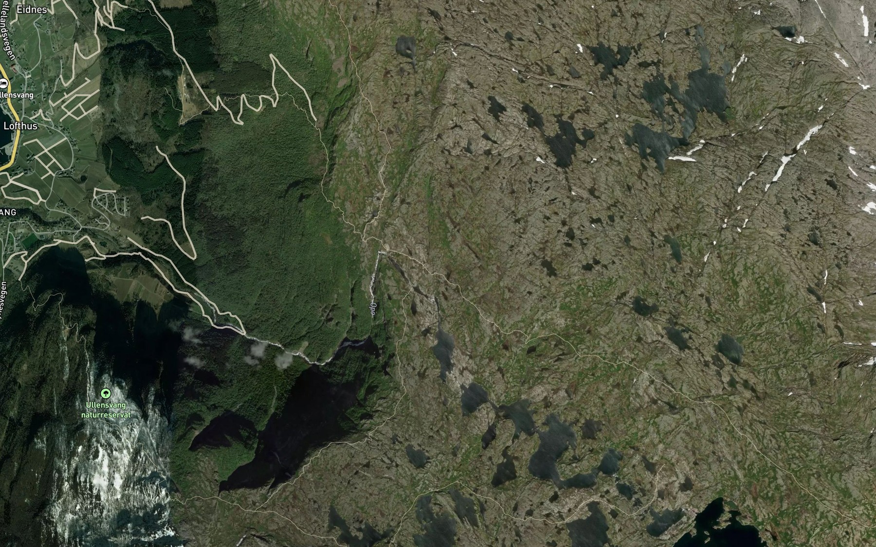 Satellite map of the Saltpytt