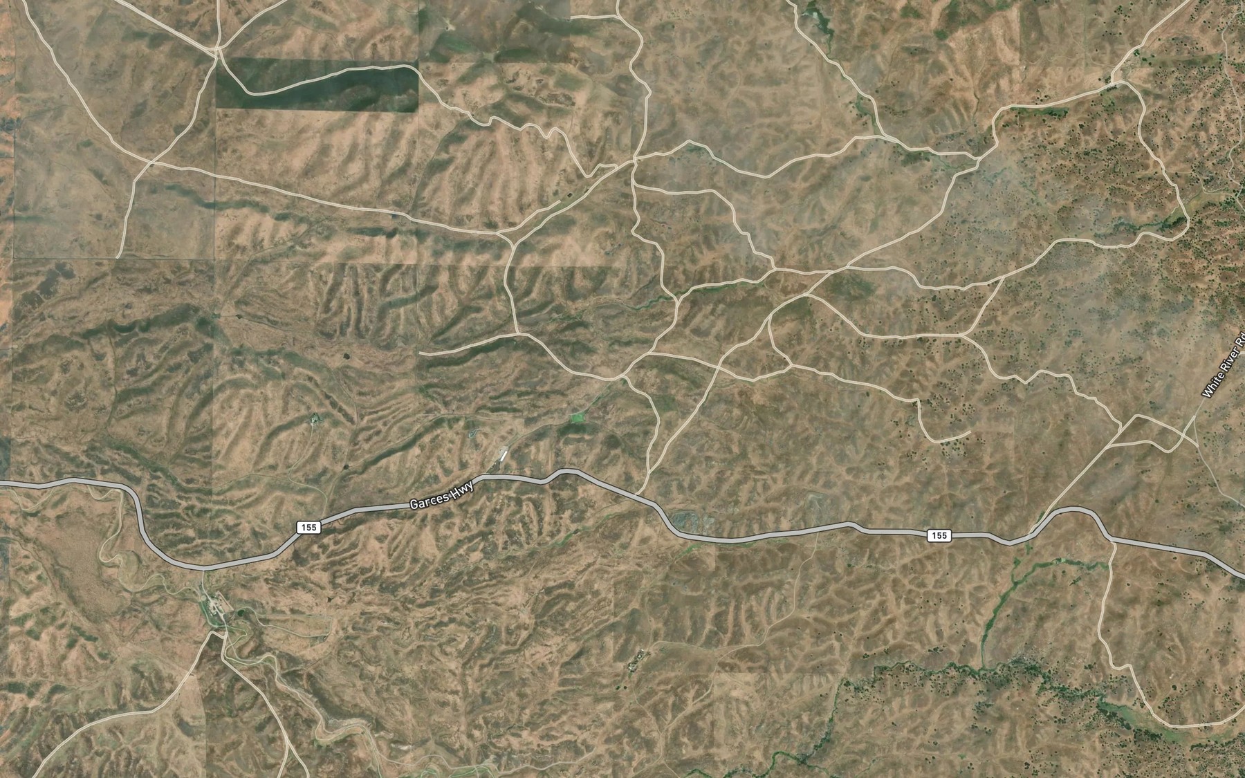 Satellite map of the Coyote Spring