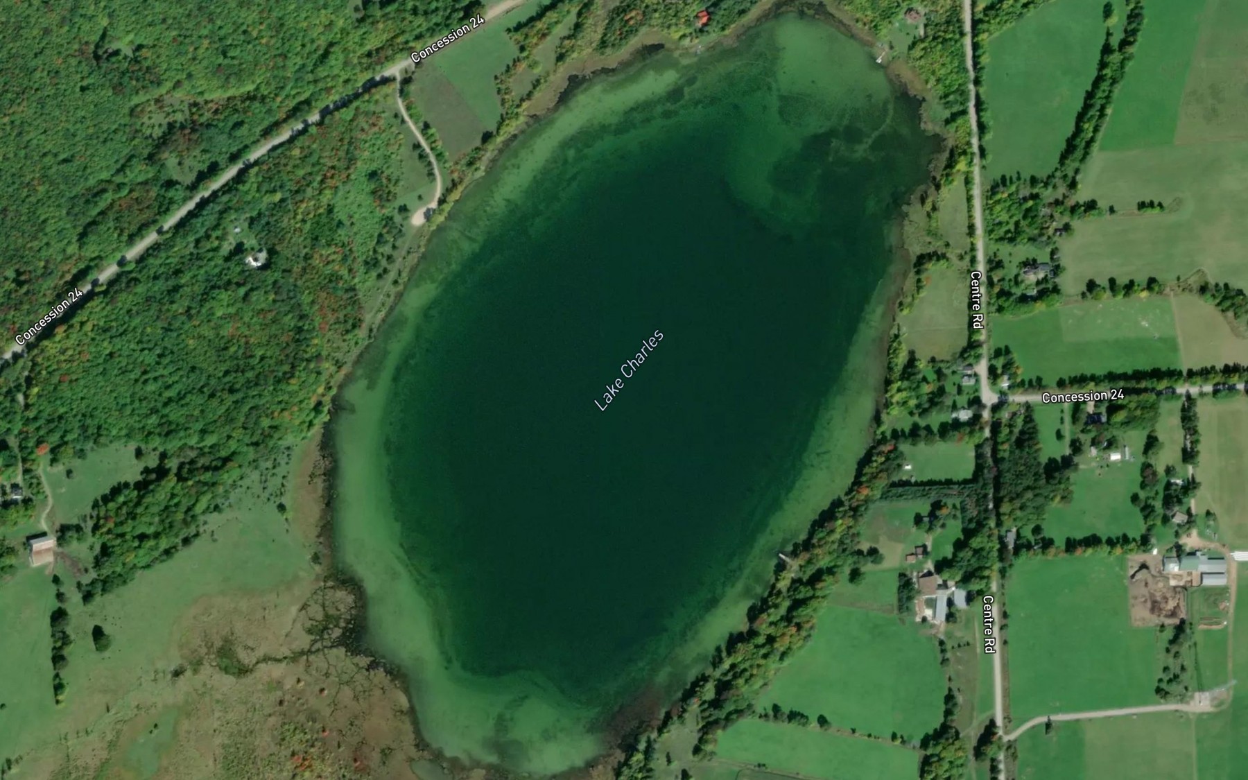 Satellite map of the Lake Charles