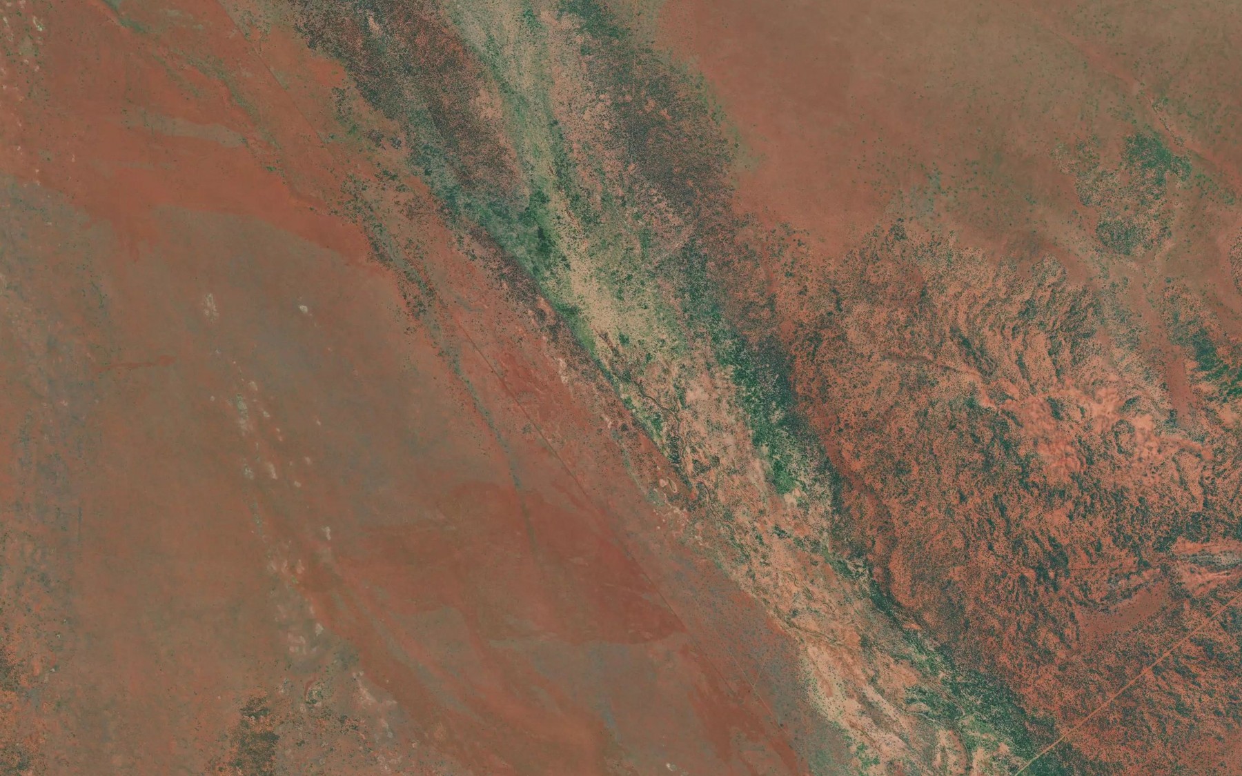 Satellite map of the Ingallan Creek