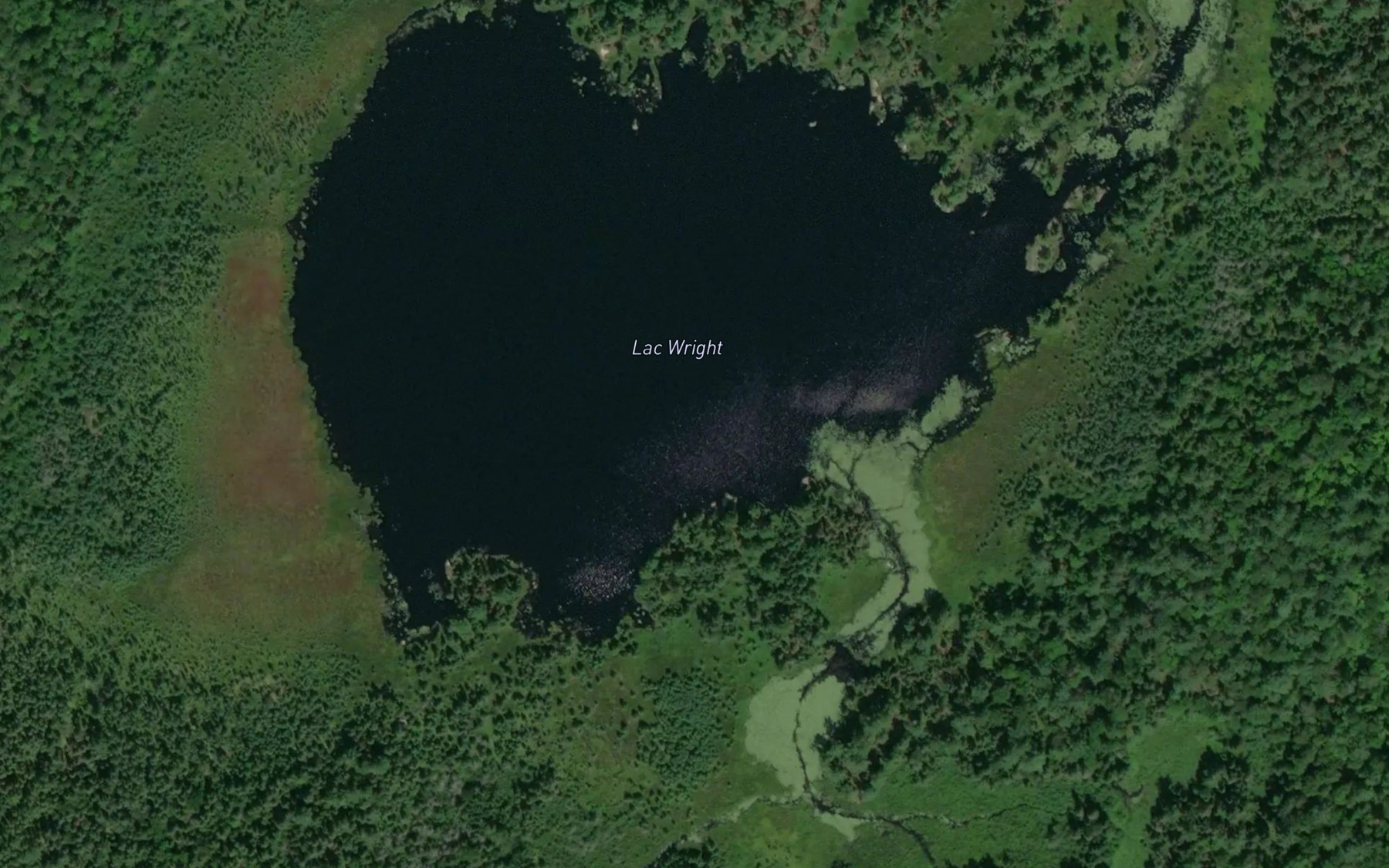 Satellite map of the Lac Wright