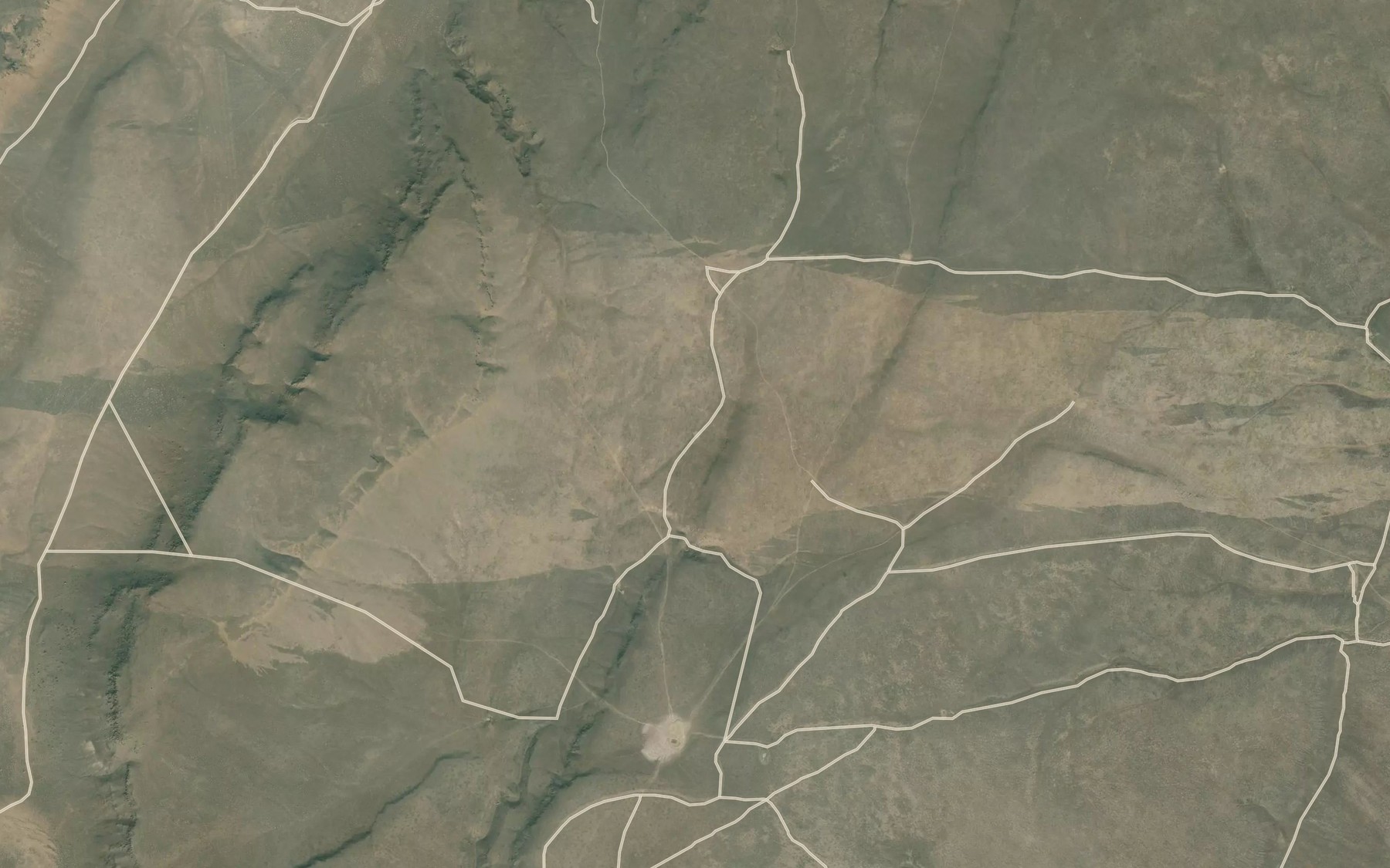 Satellite map of the Drum Reservoir