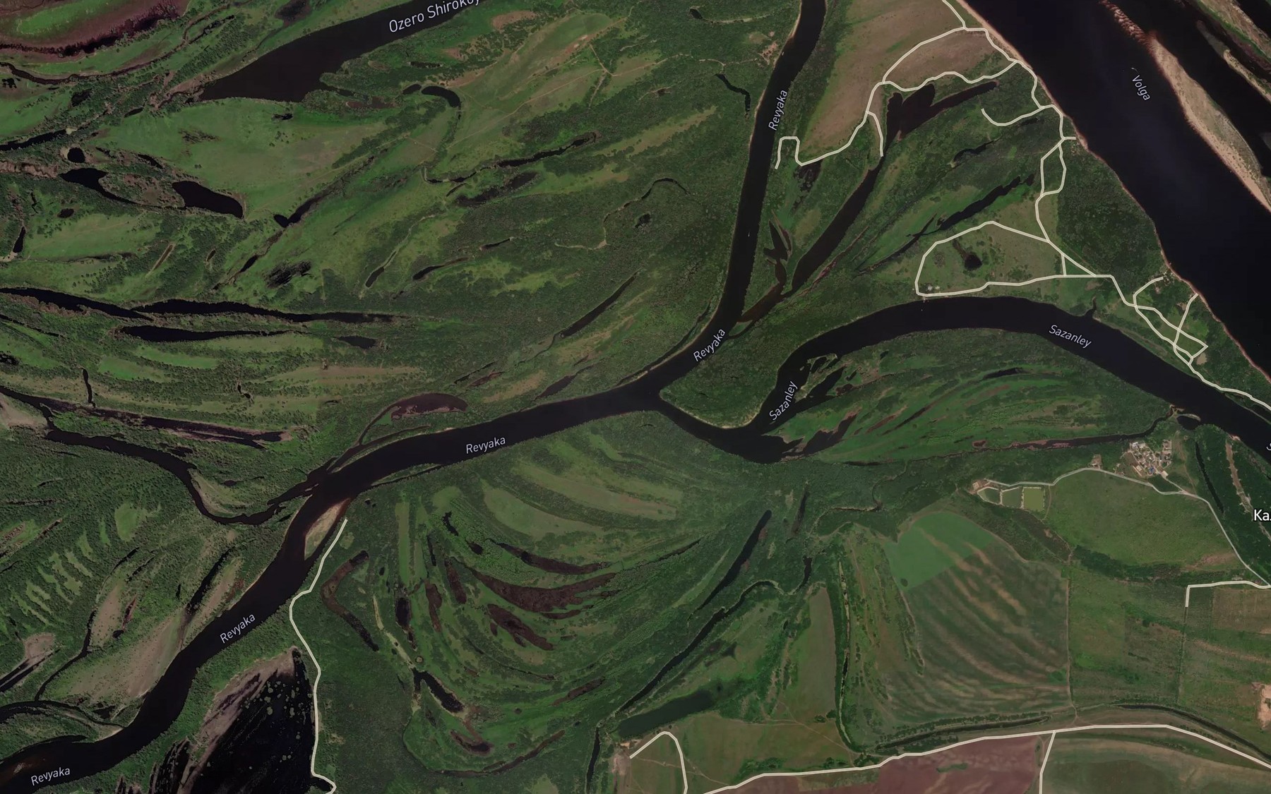 Satellite map of the Revika