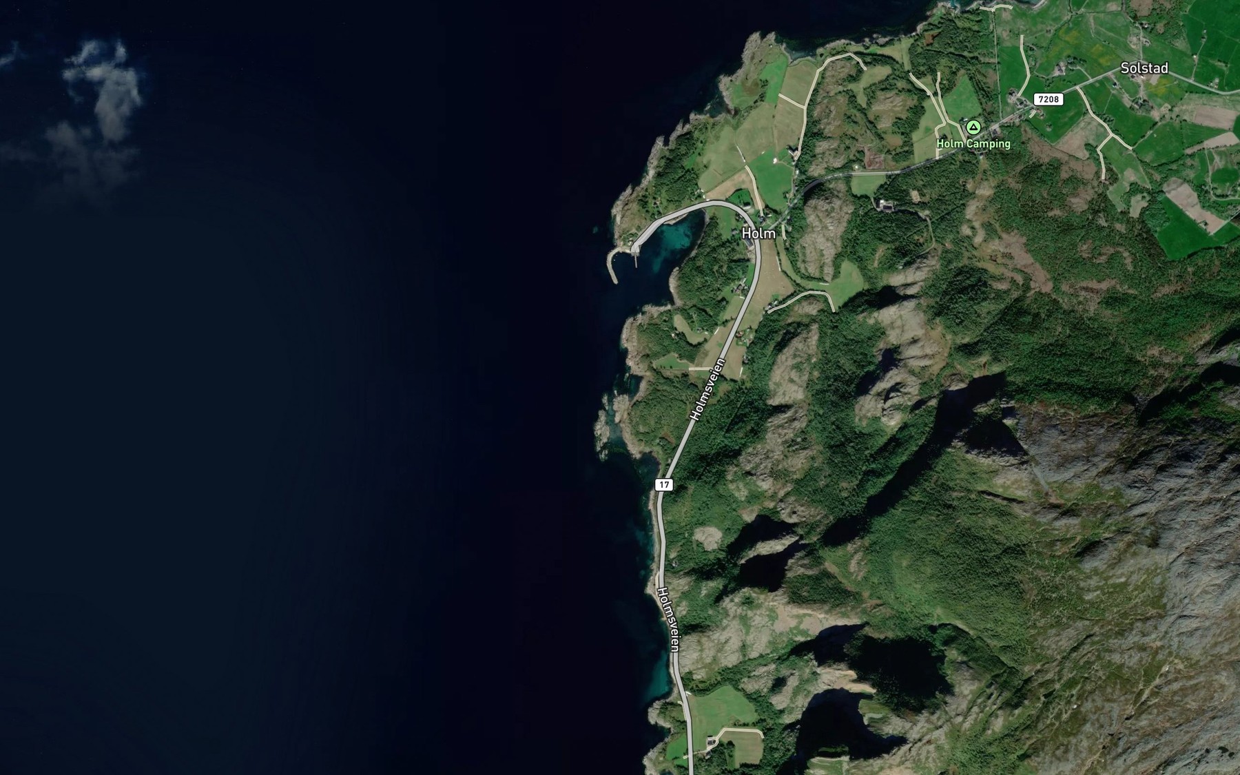 Satellite map of the Korsvika