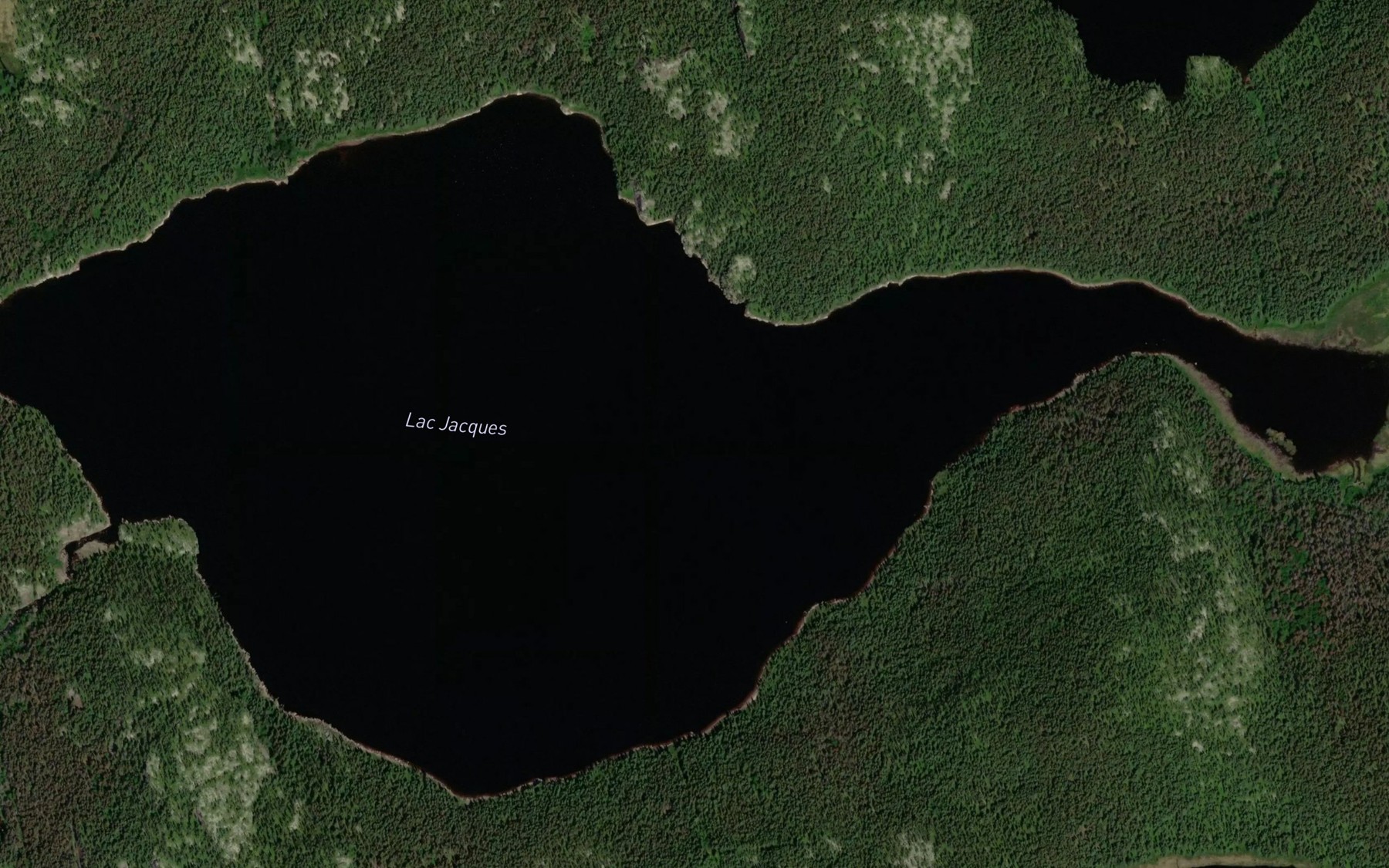 Satellite map of the Lac Jacques