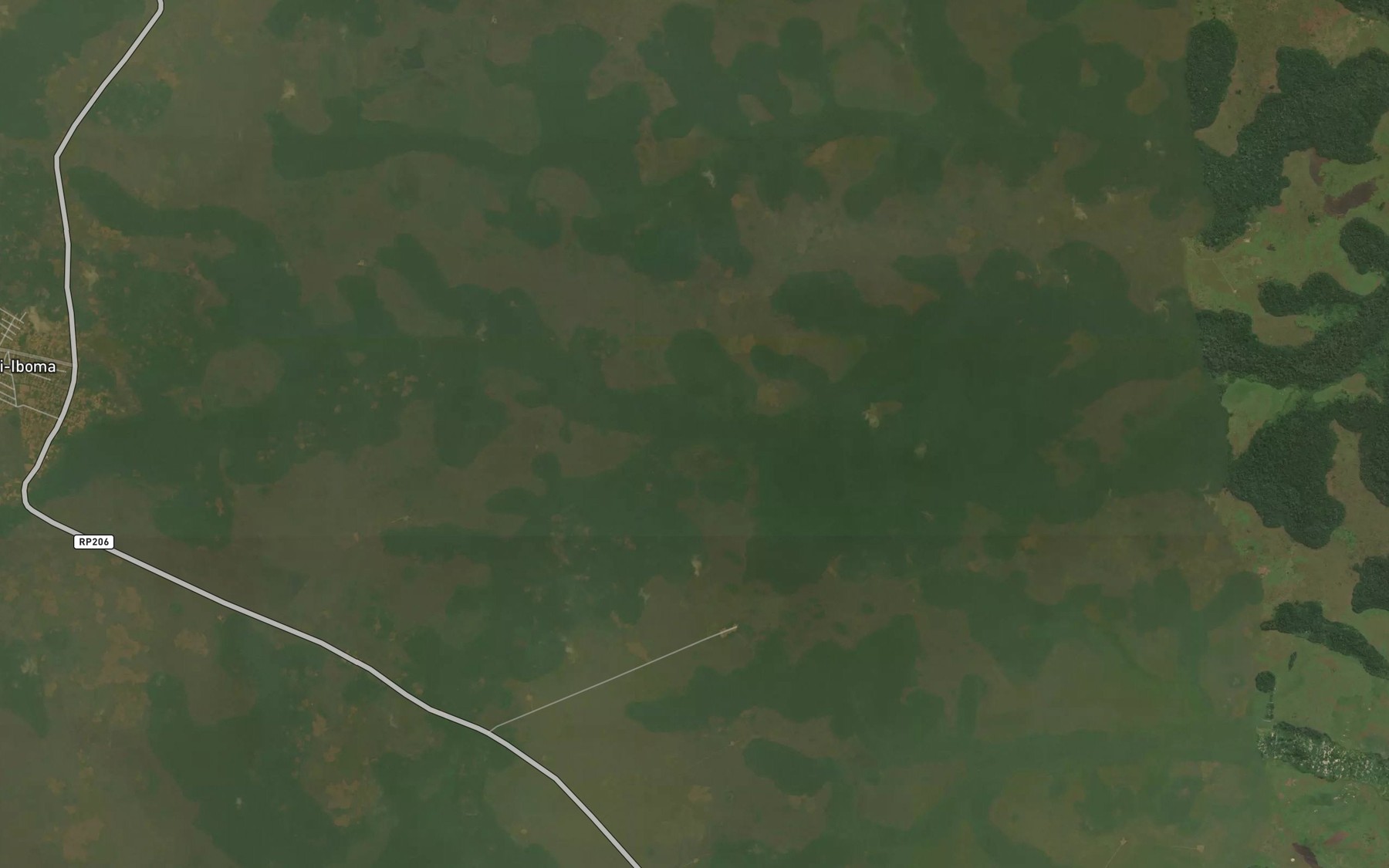 Satellite map of the Benhajana