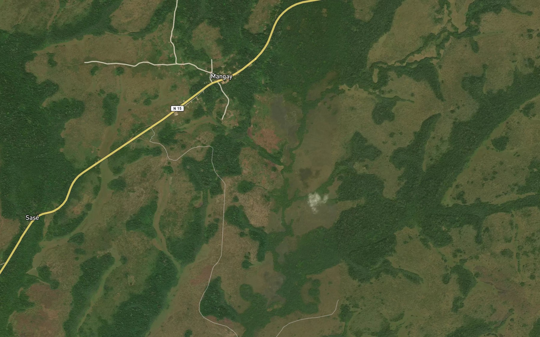 Satellite map of the Ngoke