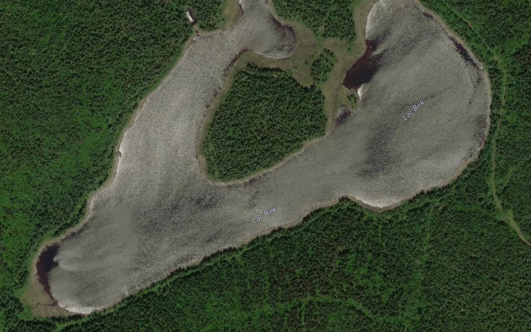 Satellite map of the Lac Birk