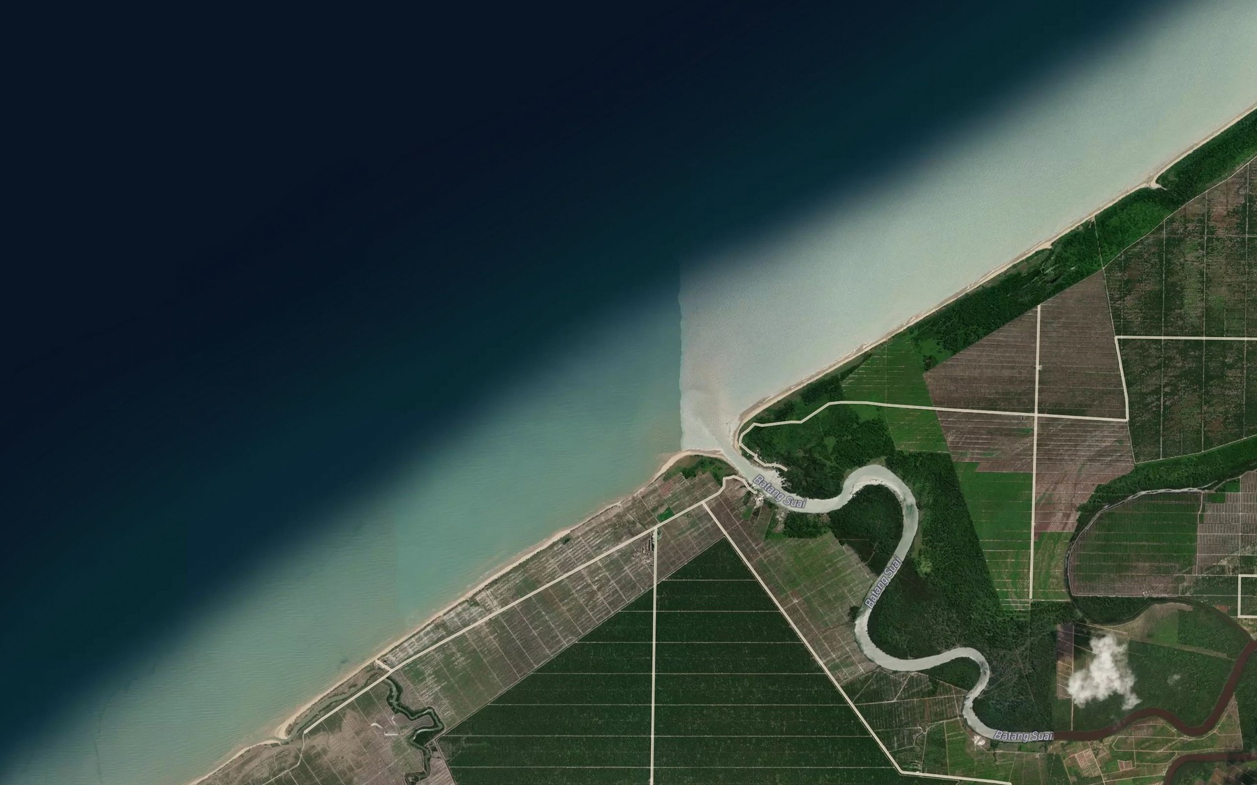 Satellite map of the Kuala Suai