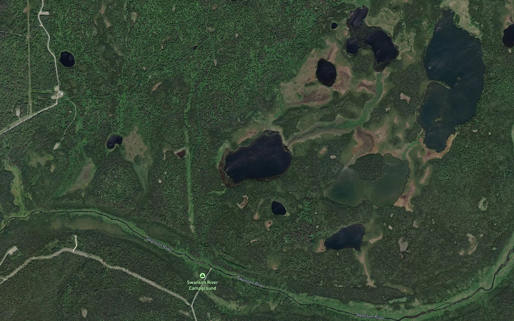 Satellite map of the Gruskka Lake