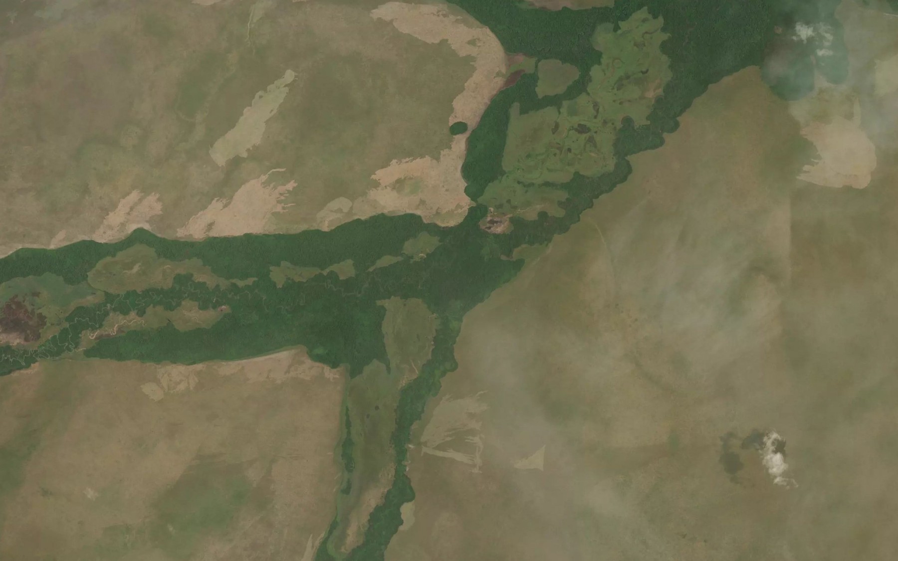 Satellite map of the Mfouila