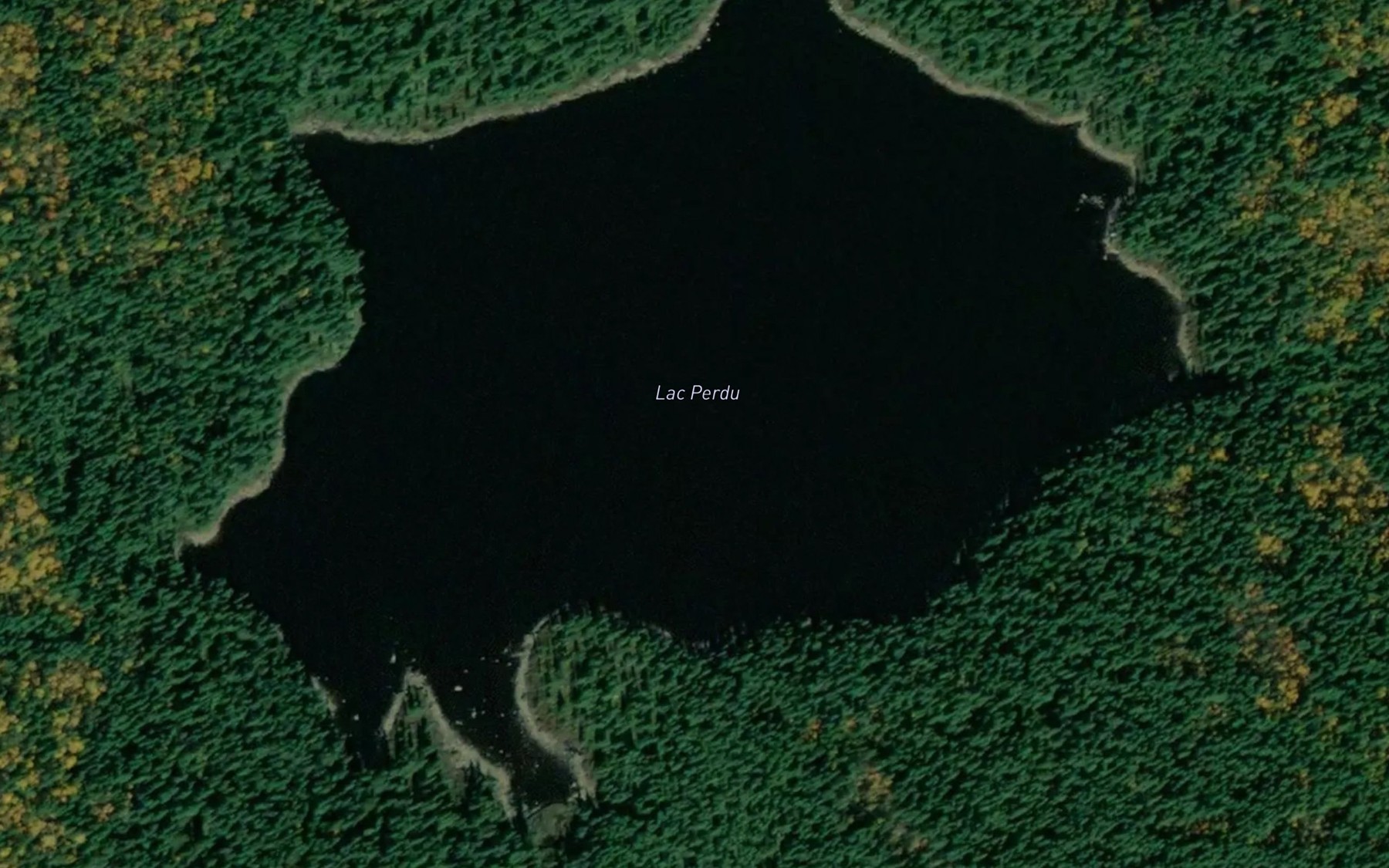 Satellite map of the Lac Perdu