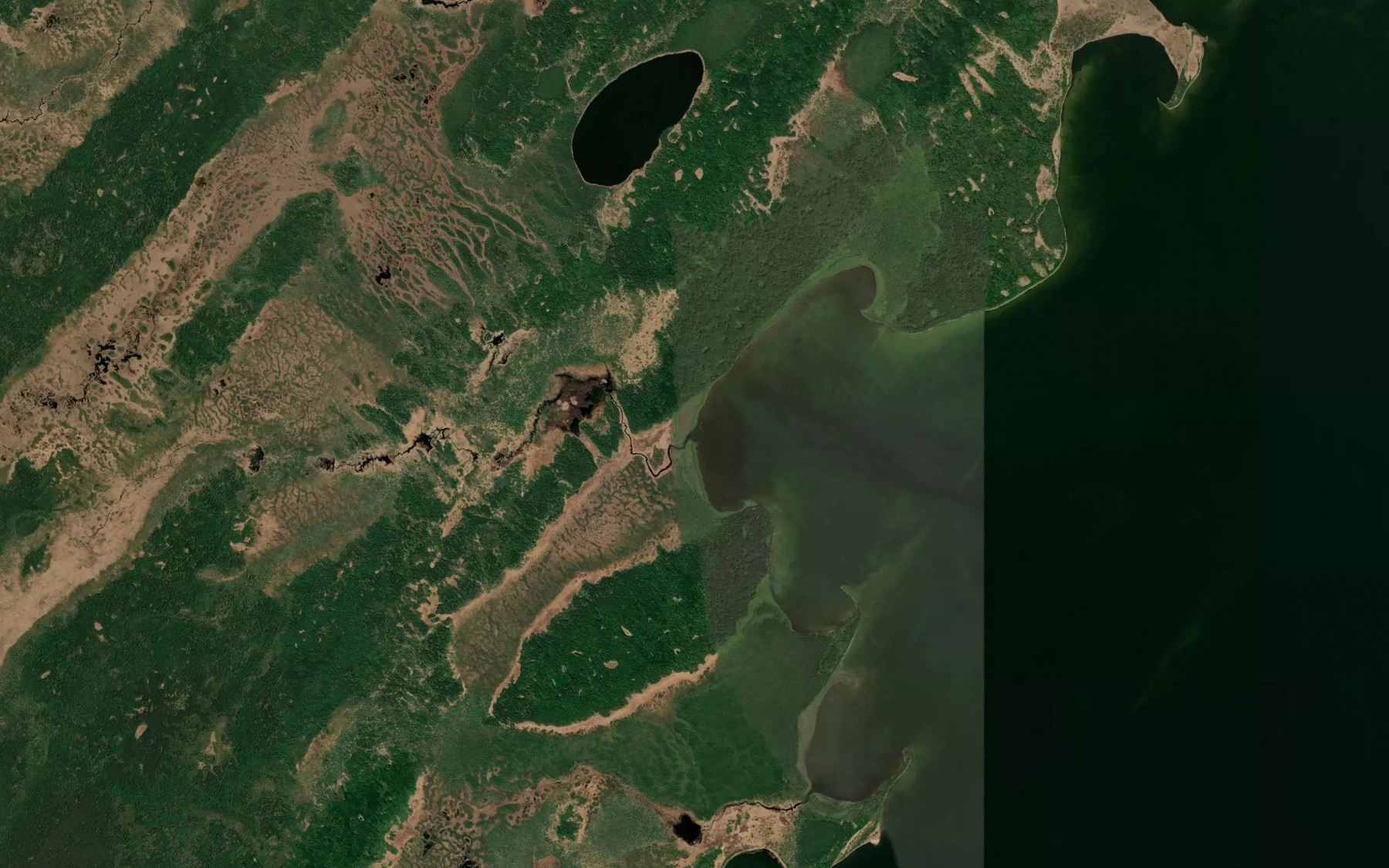 Satellite map of the Cutbank Creek