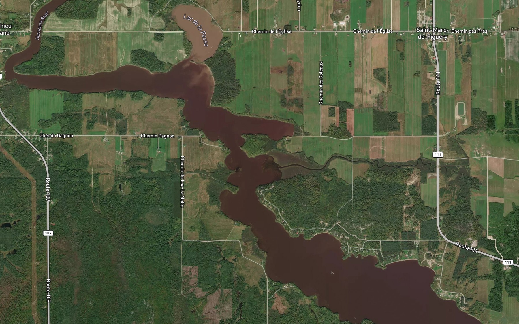 Satellite map of the Baie du Crique Paquet